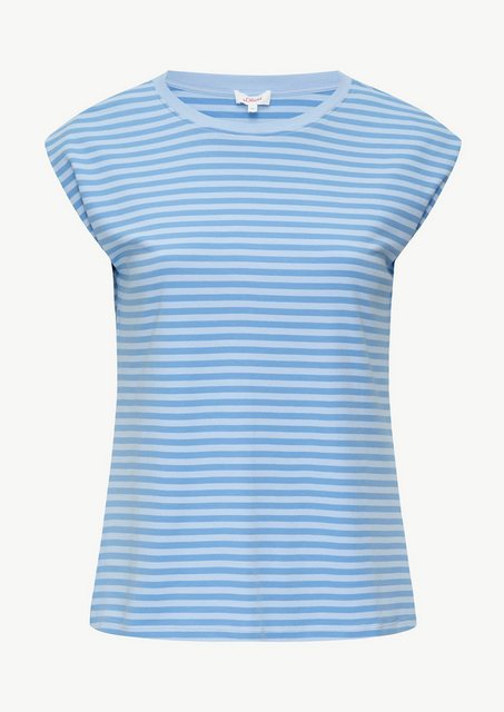 s.Oliver Shirttop Gestreiftes Shirt im Relaxed Fit aus Interlock-Jersey günstig online kaufen