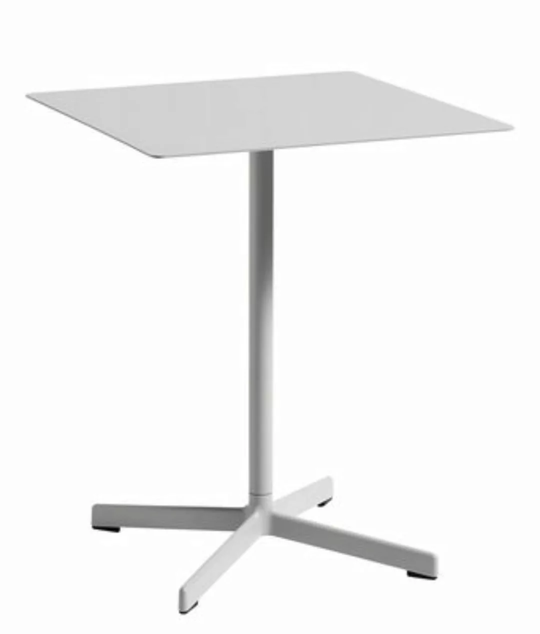quadratischer Tisch Neu metall grau / 60 x 60 cm - Metall - Hay - Grau günstig online kaufen