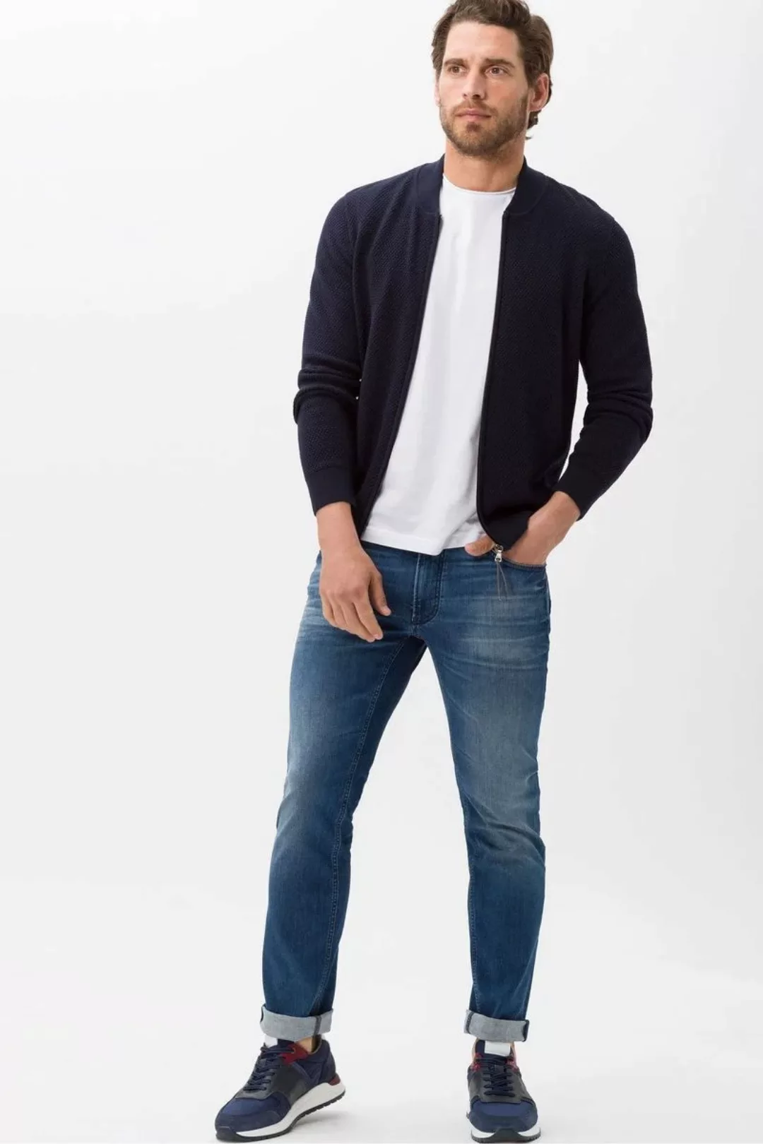 Brax Chuck Denim Jeans Used Blue - Größe W 34 - L 34 günstig online kaufen