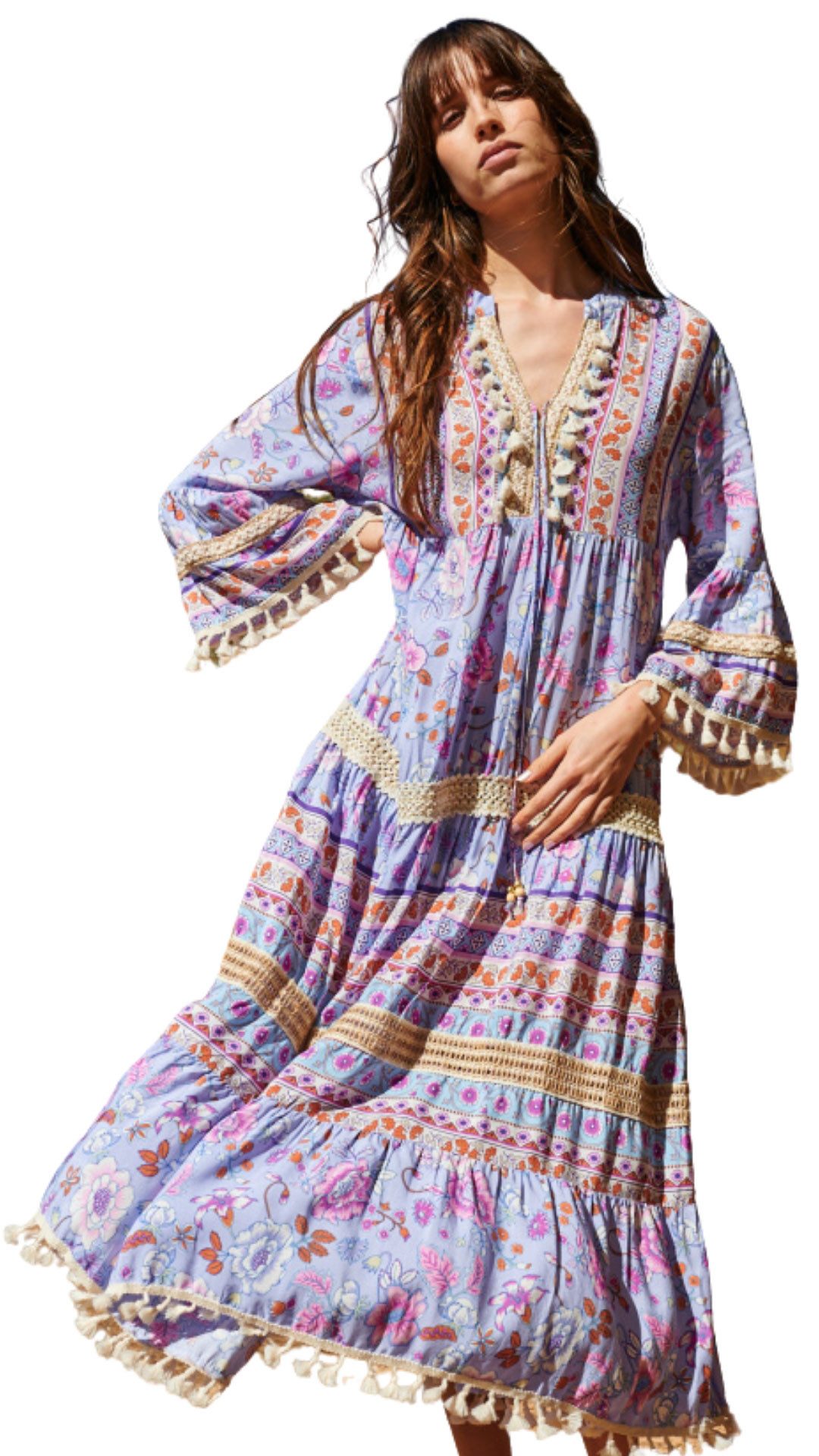 Charis Moda Sommerkleid Langes Kleid im günstig online kaufen
