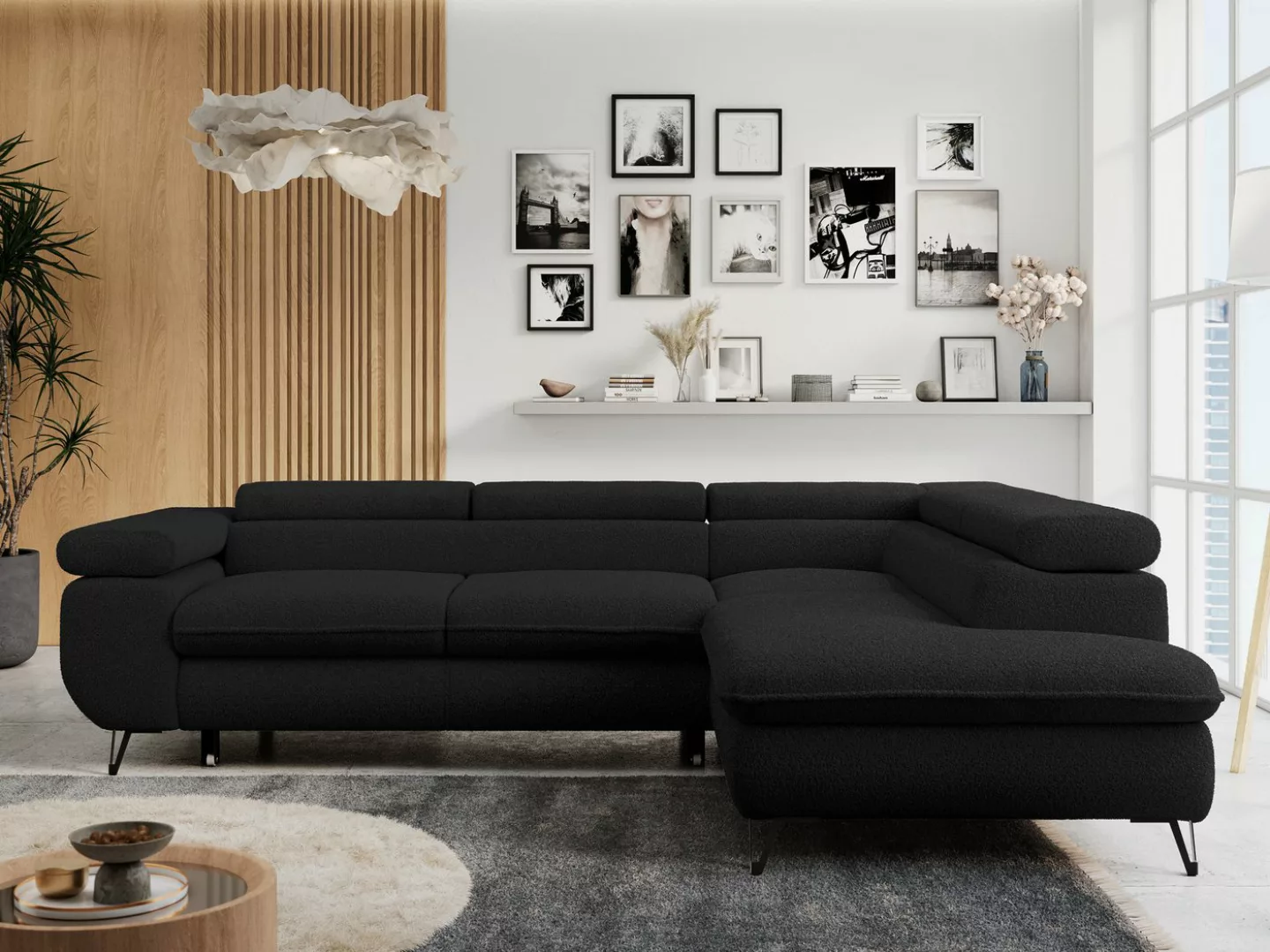 MKS MÖBEL Ecksofa PETER L, Bettfunktion, Modern Sofa, L-form, Einstellbare günstig online kaufen