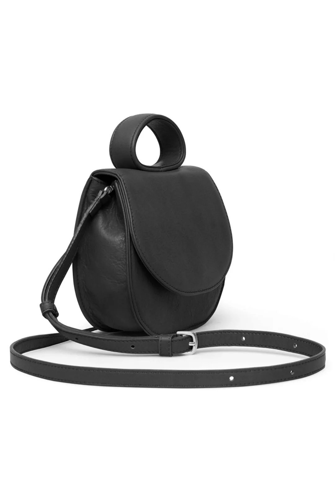 GRETCHEN Schultertasche "Ebony Mini Loop Bag", aus italienischem Kalbsleder günstig online kaufen