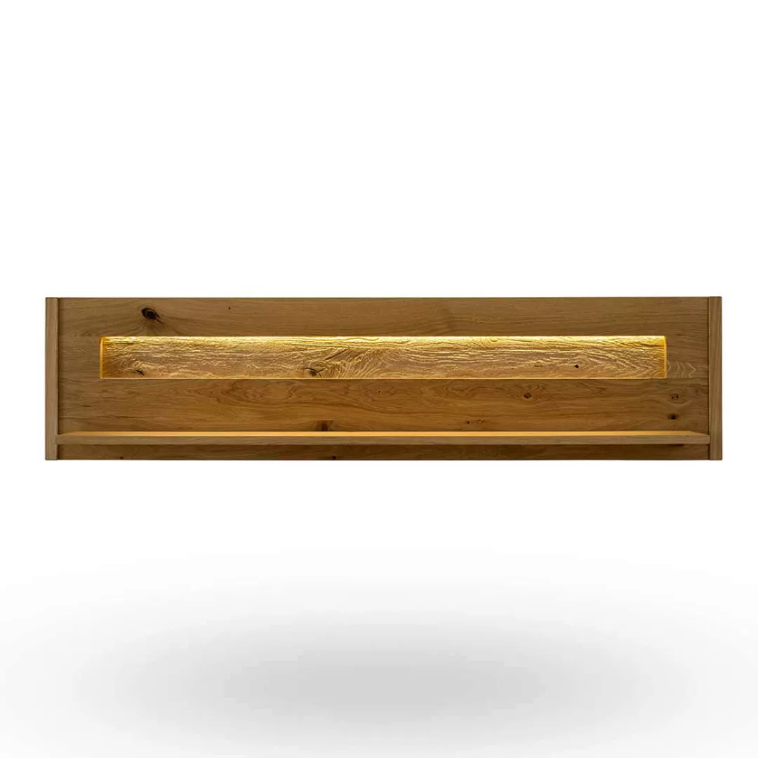 Wandboard Wildeiche geölt in modernem Design 156 cm breit günstig online kaufen