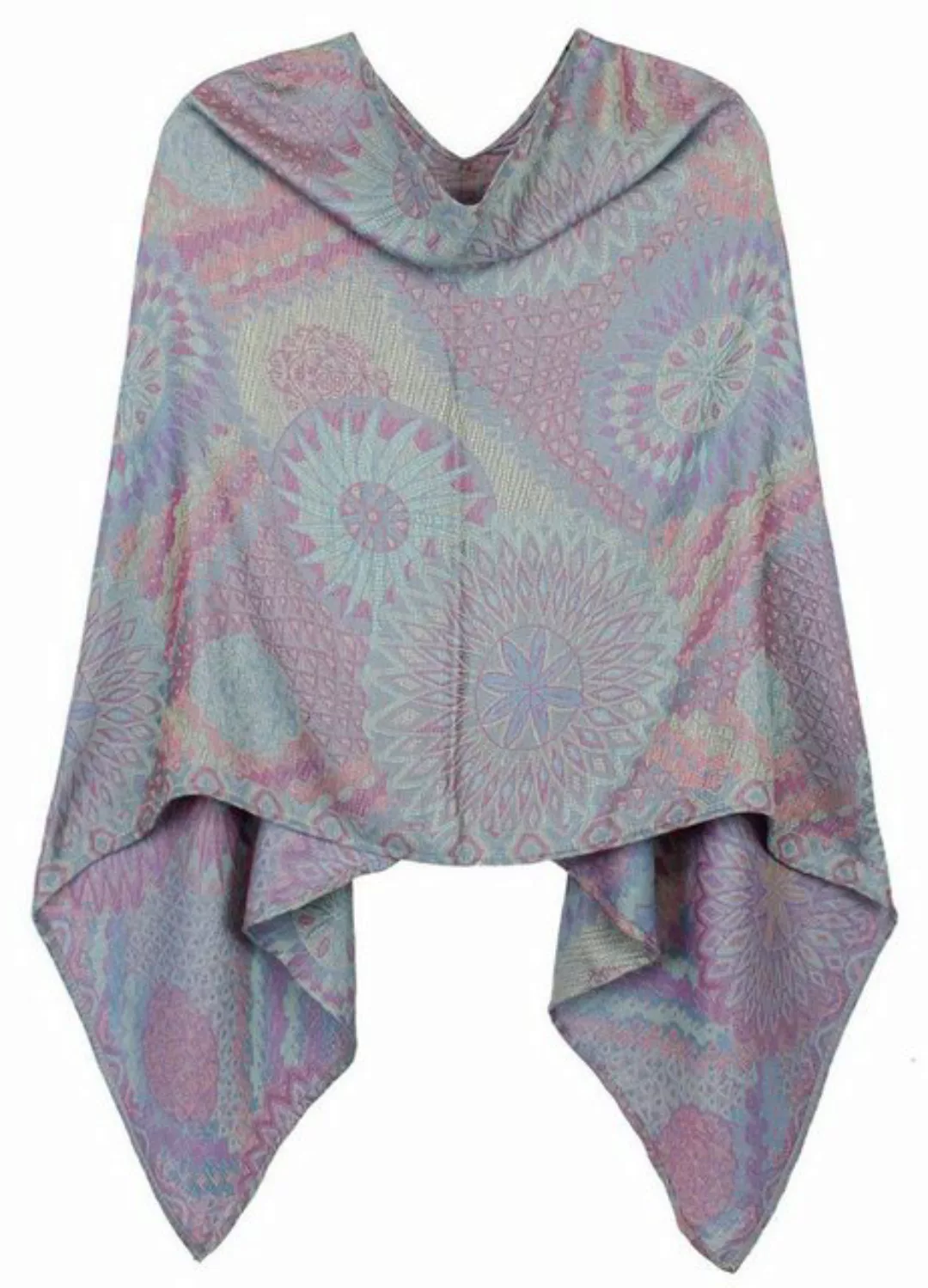 dy_mode Blusenponcho Paisley Muster Damen Poncho Leichtes Cape Bunter Bluse günstig online kaufen