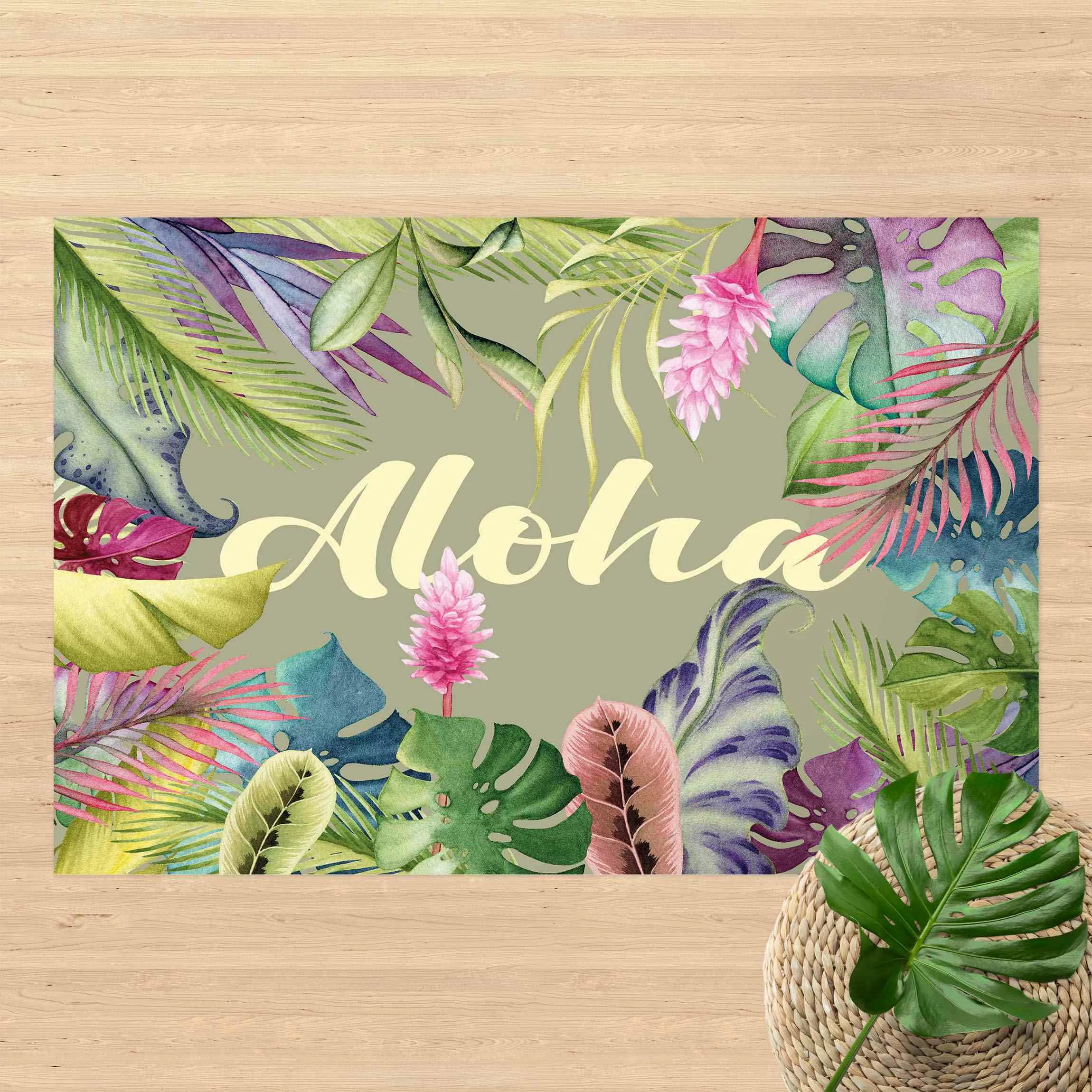 Vinyl-Teppich Tropical Aloha günstig online kaufen