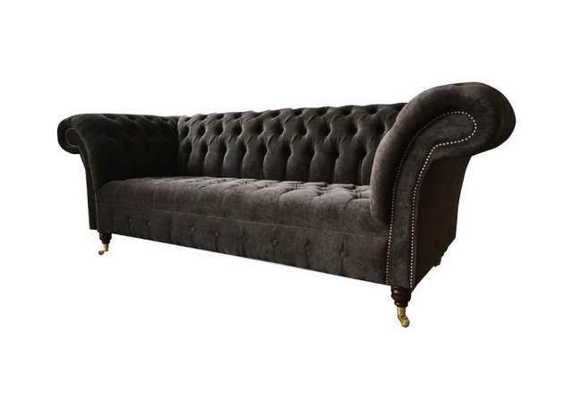 Xlmoebel Chesterfield-Sofa Original Chesterfield 3-Sitzer Sofa Polster Couc günstig online kaufen