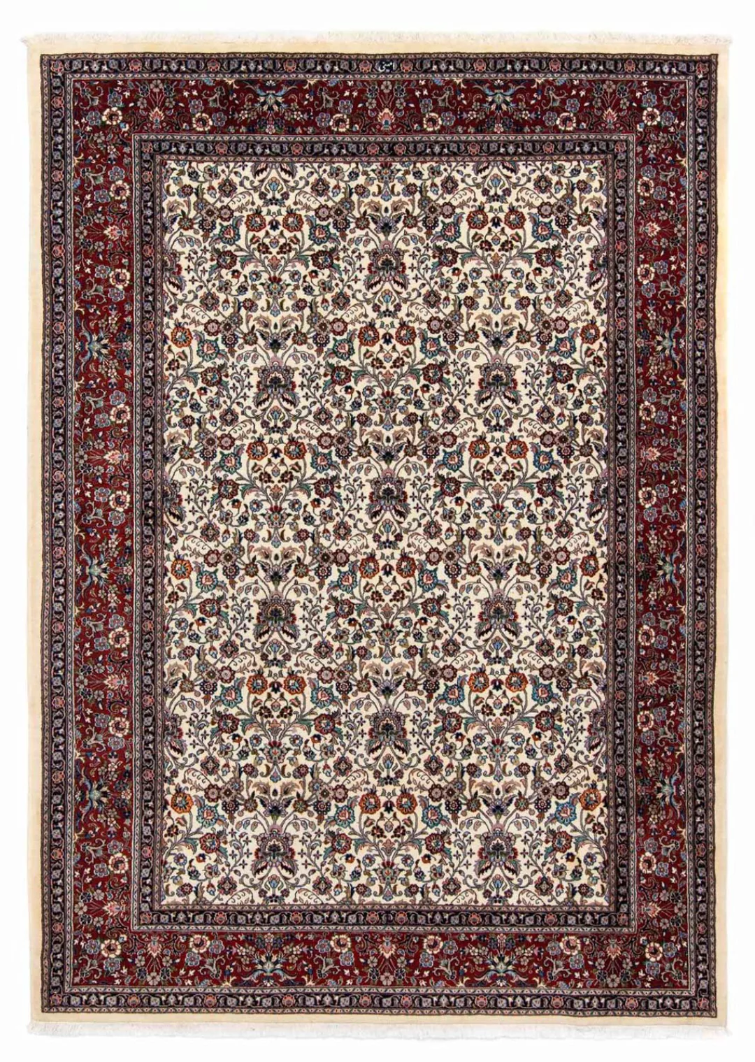 morgenland Wollteppich »Moud Blumenmuster Beige 284 x 198 cm«, rechteckig, günstig online kaufen