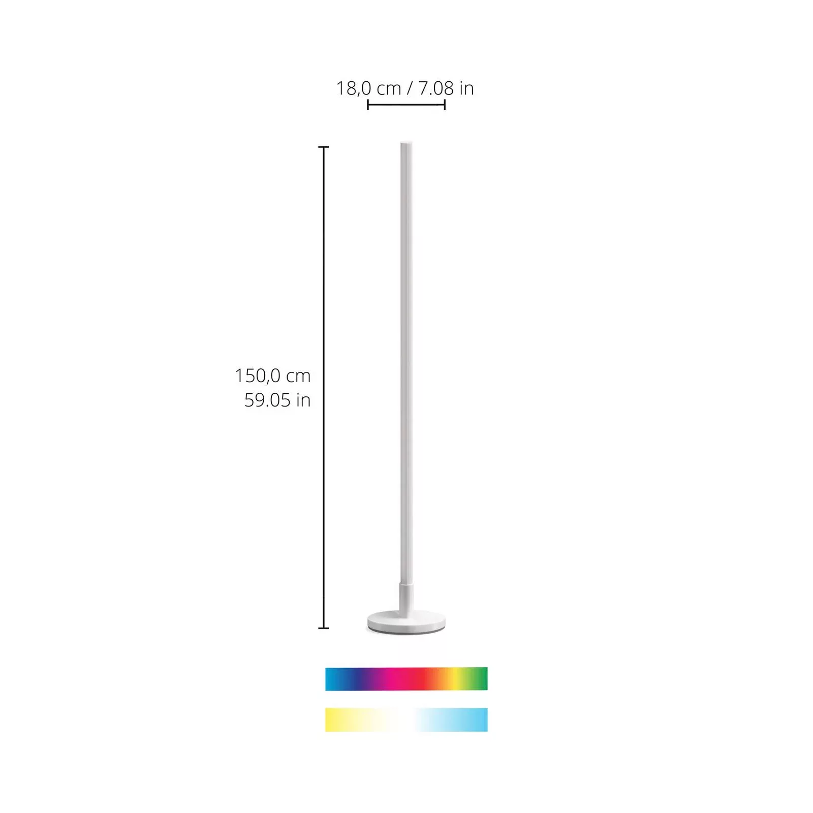 WiZ LED-Stehleuchte Pole, Tunable White and Color günstig online kaufen