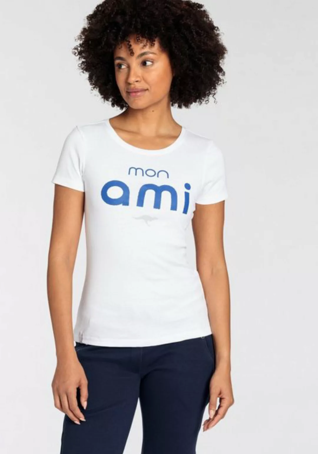 KangaROOS American-Shirt Logoshirt mit modischem Puff Print- NEUE-KOLLEKTIO günstig online kaufen