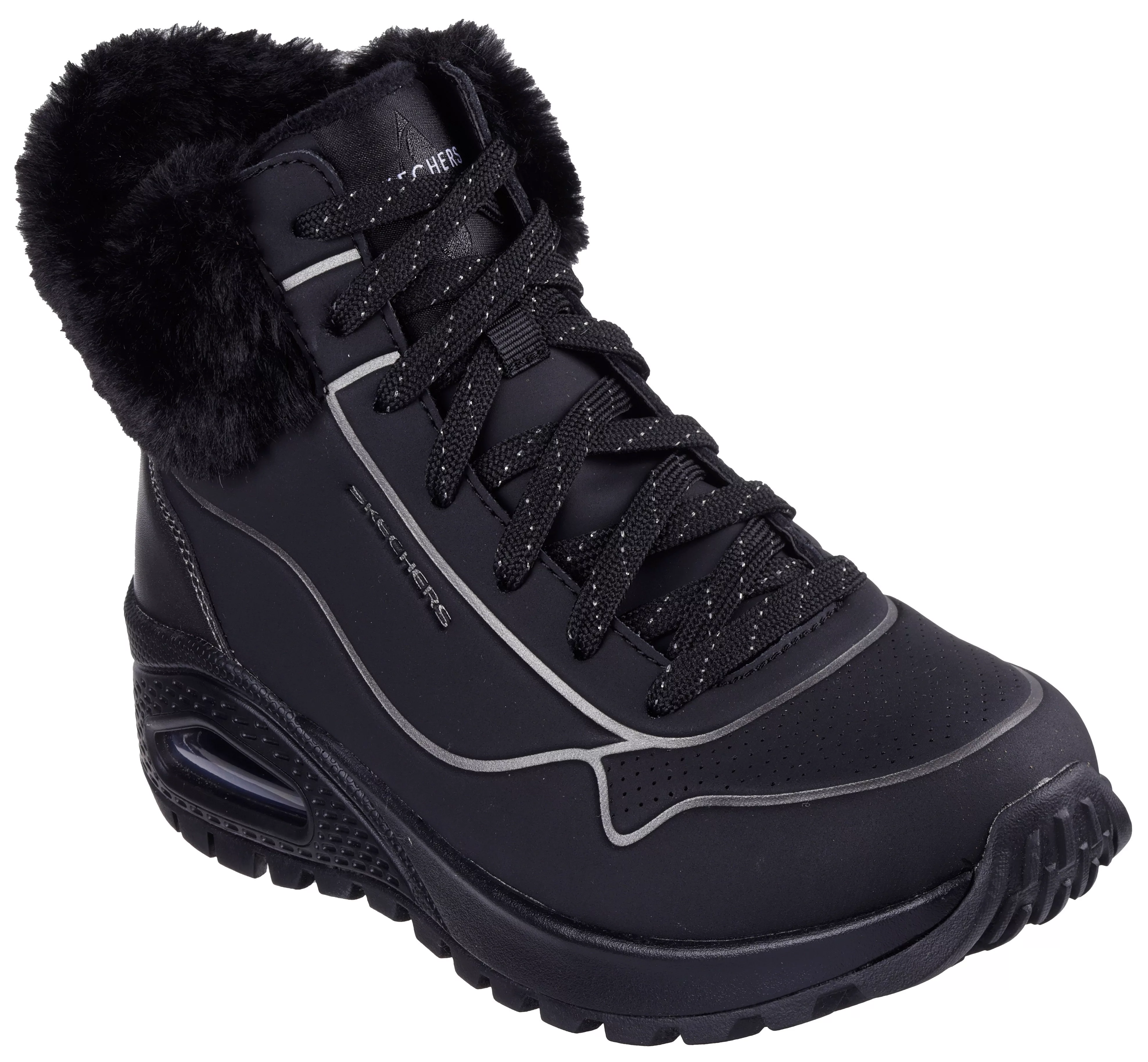 Skechers Uno Rugged Sneaker Damen schwarz günstig online kaufen