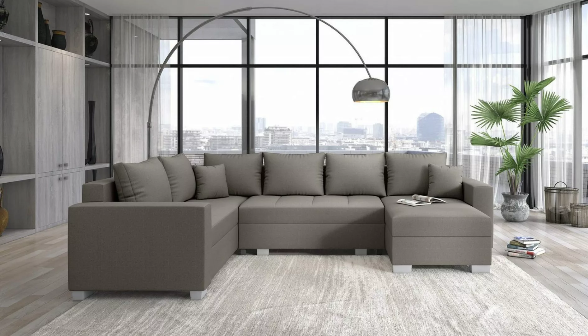 99rooms Wohnlandschaft Arno, U-Form, Sofa, stellbar günstig online kaufen