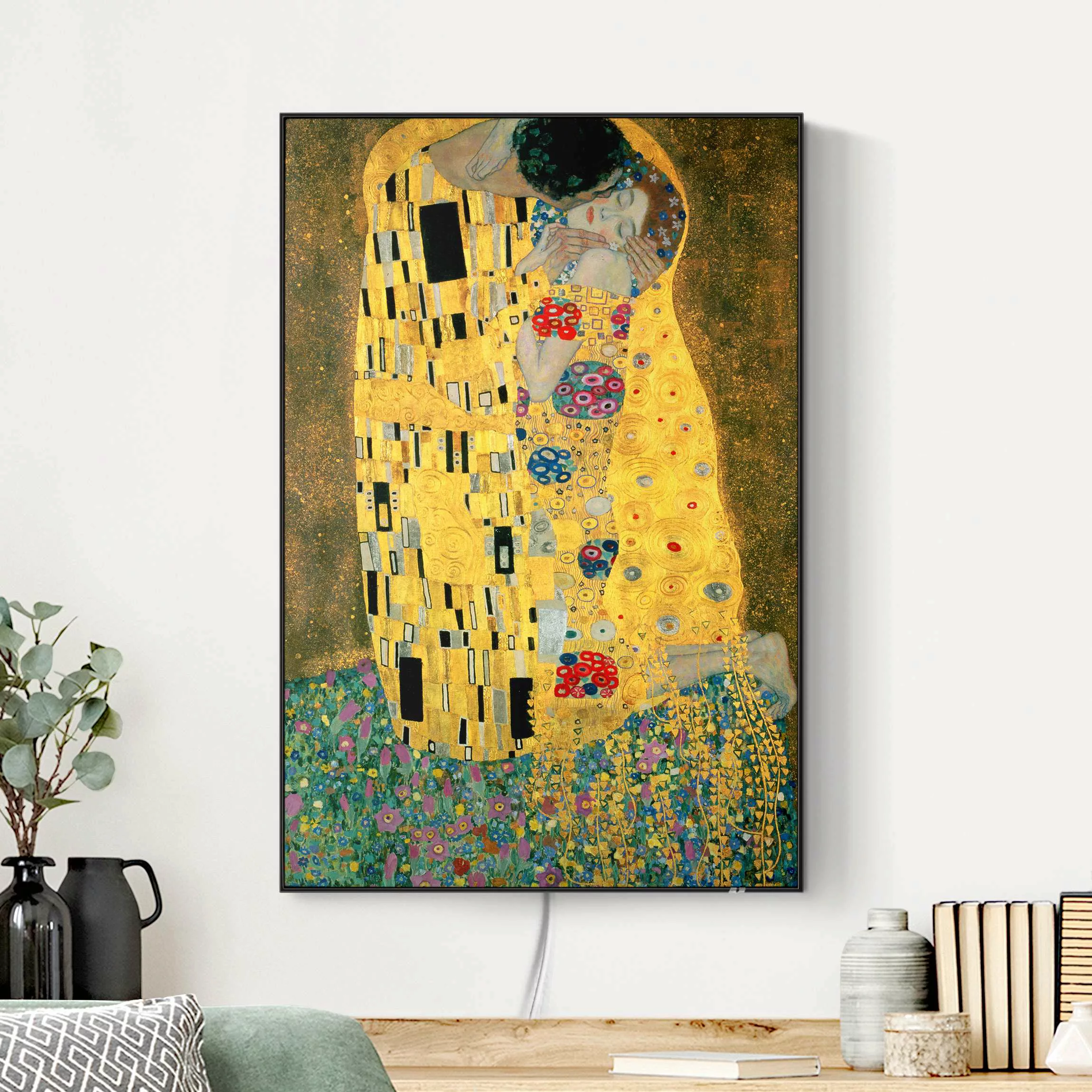 LED-Wechselbild Gustav Klimt - Der Kuß günstig online kaufen