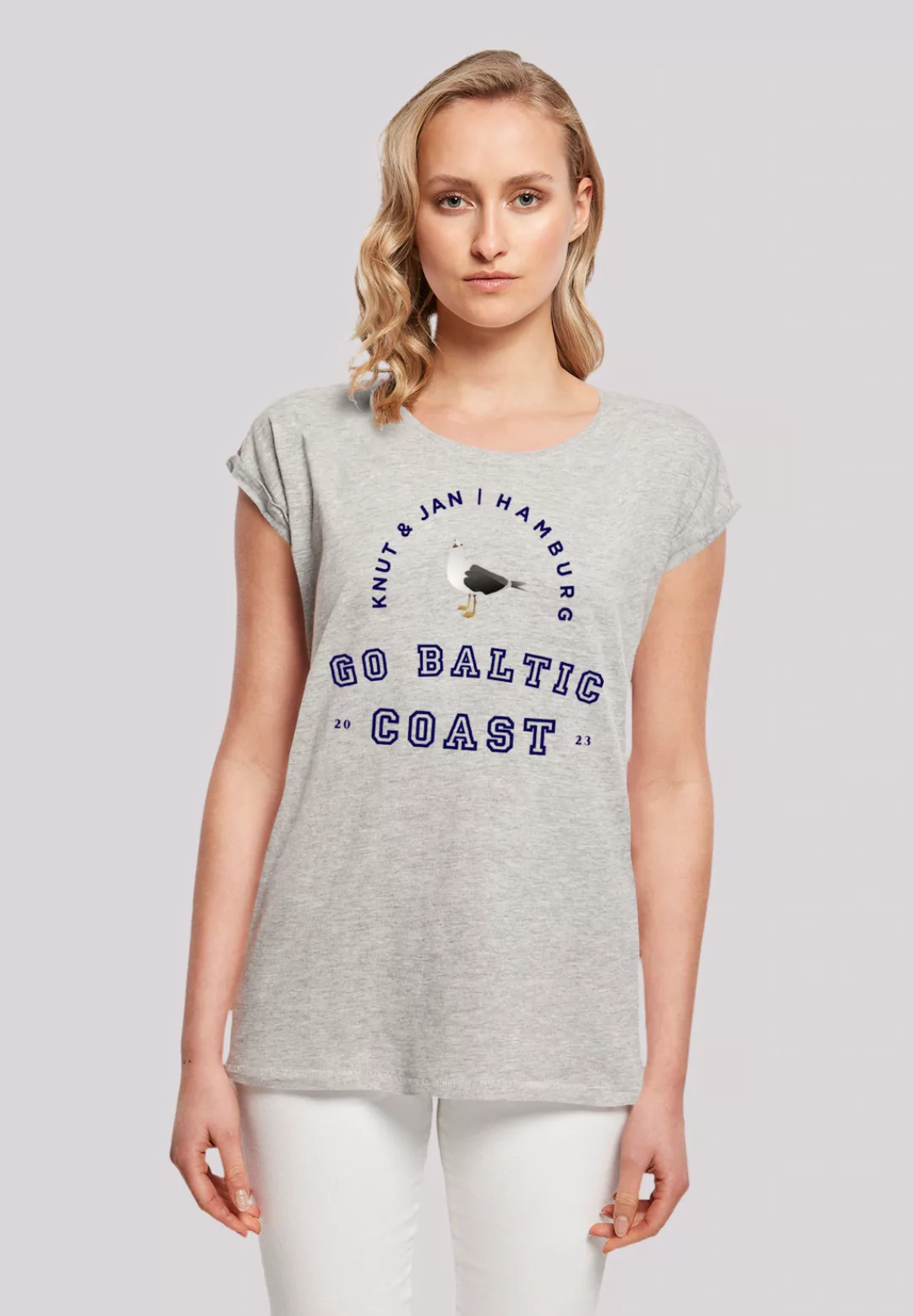F4NT4STIC T-Shirt "Möwe Knut & Jan Hamburg", Print günstig online kaufen