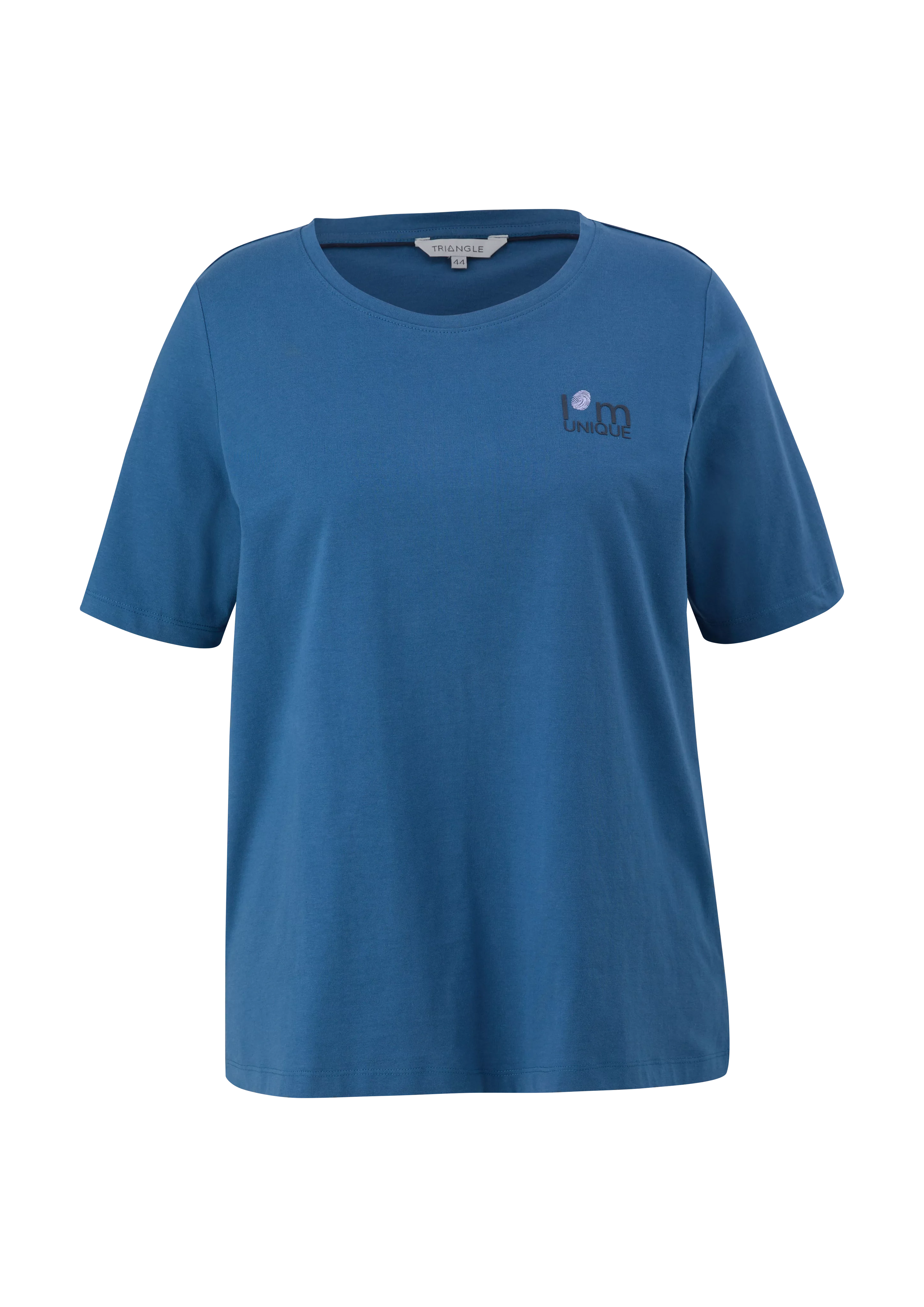TRIANGLE Kurzarmshirt T-Shirt mit gummiertem Print günstig online kaufen