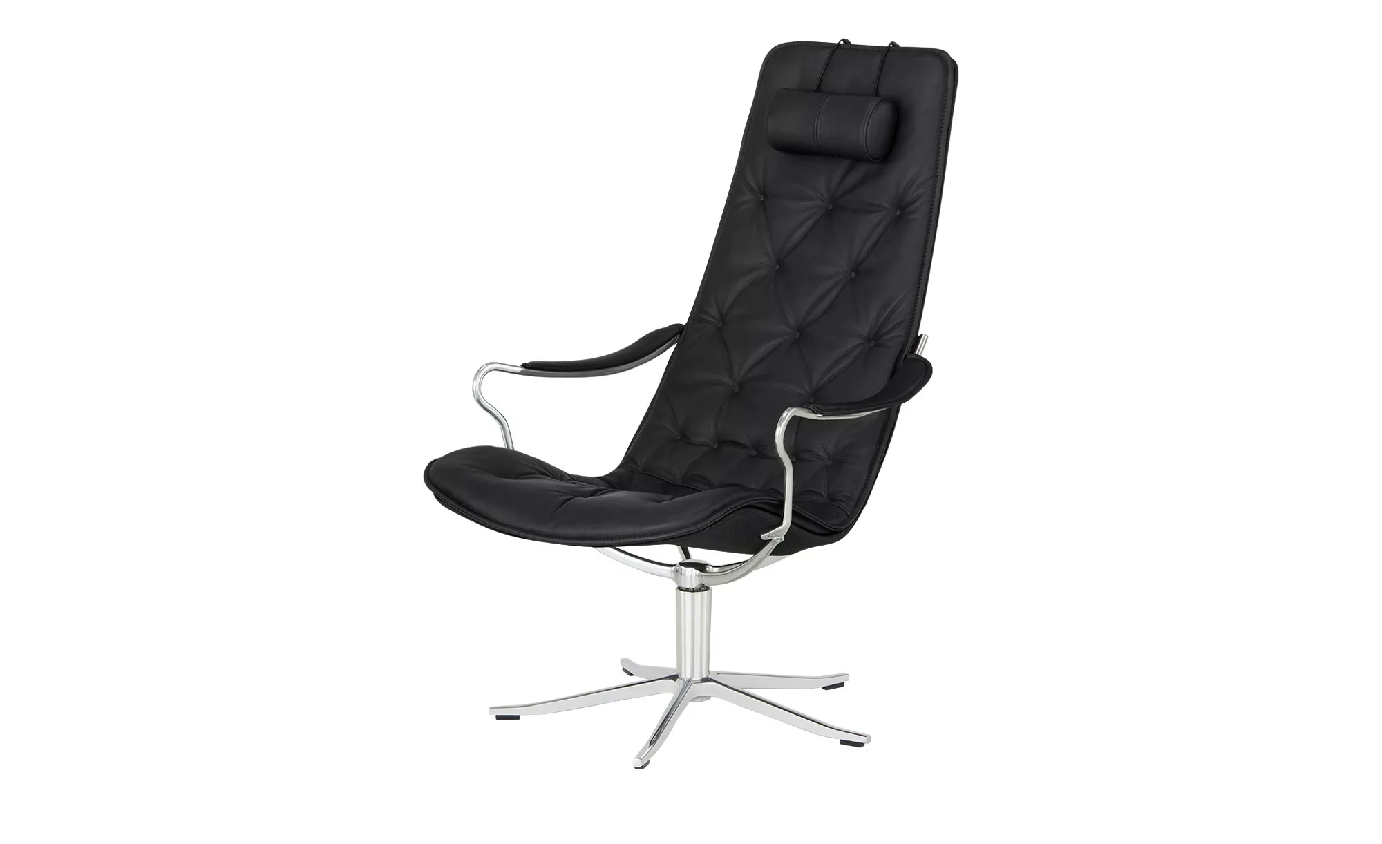 Ledersessel - schwarz - 65 cm - 106 cm - 87 cm - Polstermöbel > Sessel > Dr günstig online kaufen