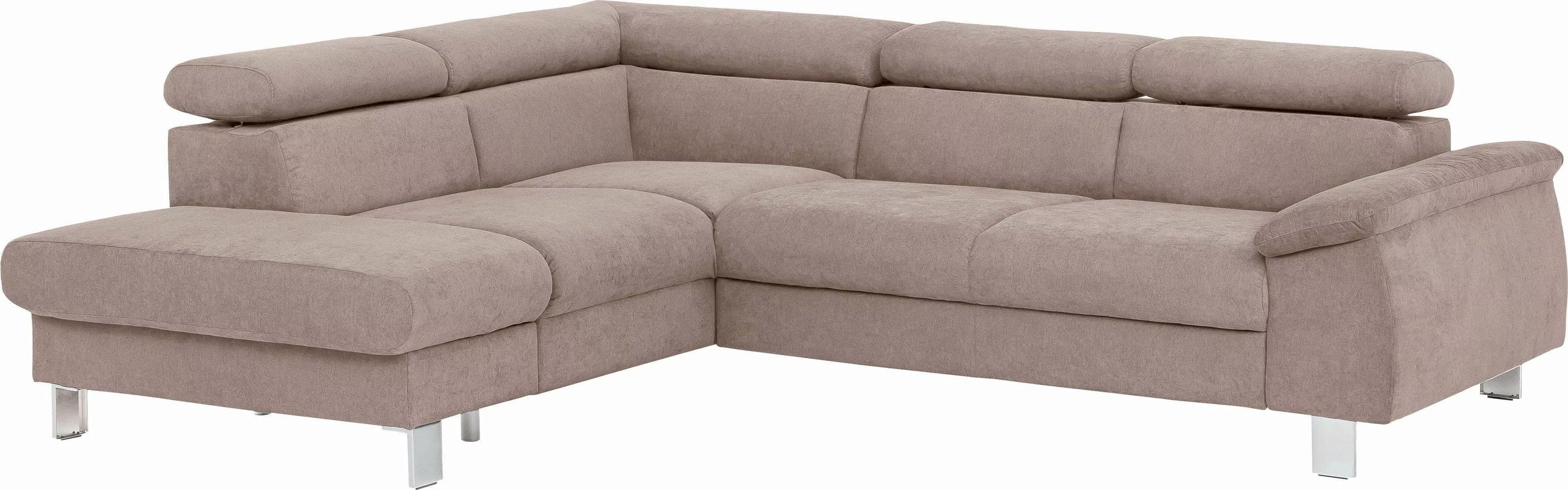 COTTA Ecksofa "Komaris L-Form mit Kopfteilverstellung", wahlweise mit Bettf günstig online kaufen