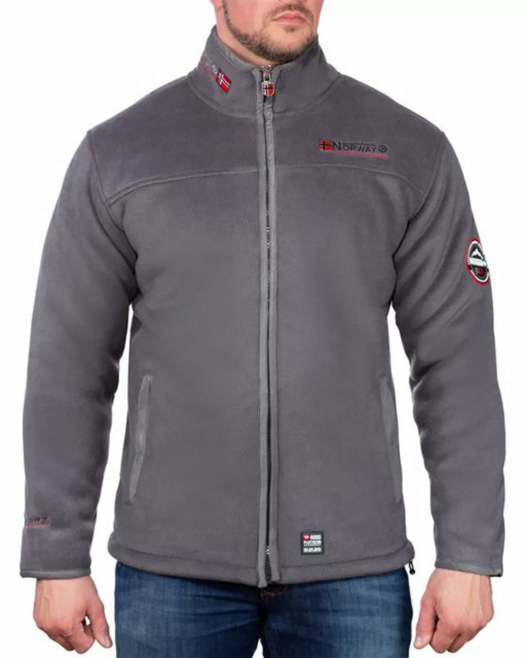 Geographical Norway Fleecejacke Herren Outdoor Jacke baubolt Navy - Dark-gr günstig online kaufen