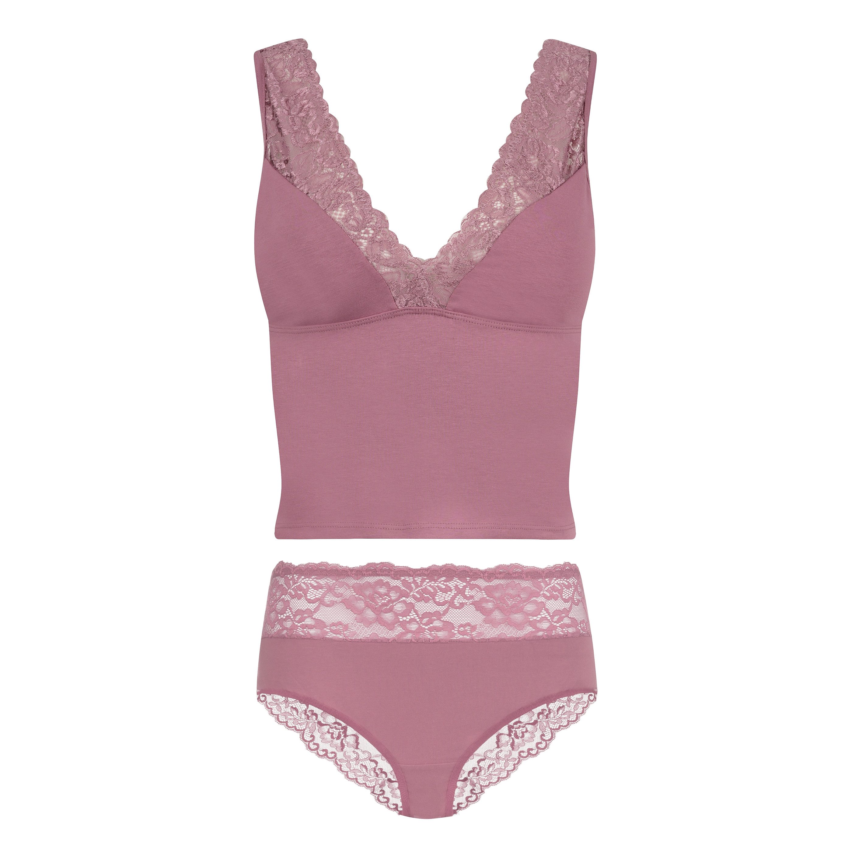Evoni Set: Tanktop Wäsche Set Spitze günstig online kaufen