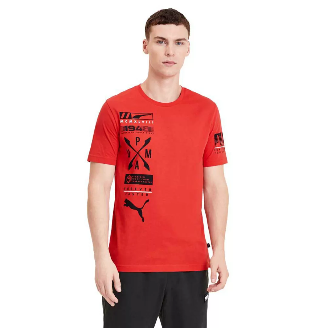 Puma Advanced Graphic Kurzarm T-shirt M High Risk Red günstig online kaufen
