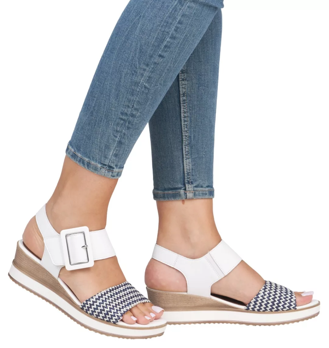 Remonte Sandalette, Sommerschuh, Sandale, Bequemschuh mit Klett unter der Z günstig online kaufen