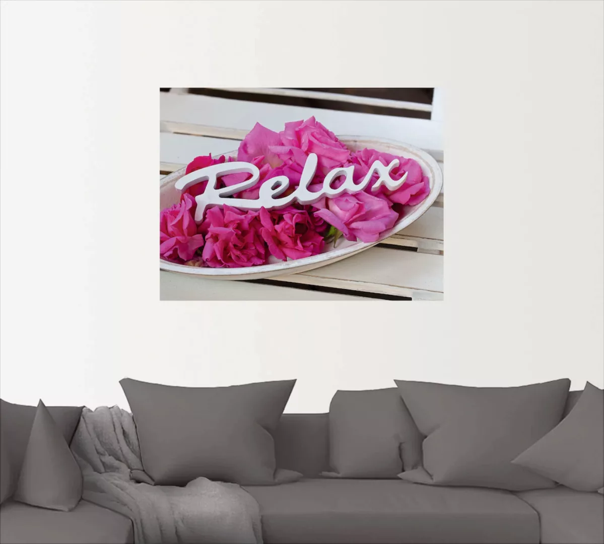 Artland Wandbild "Relax", Sprüche & Texte, (1 St.) günstig online kaufen