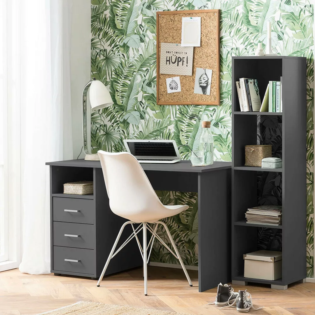 Büromöbel Set 2-teilig NEVERS-80 in anthrazit günstig online kaufen