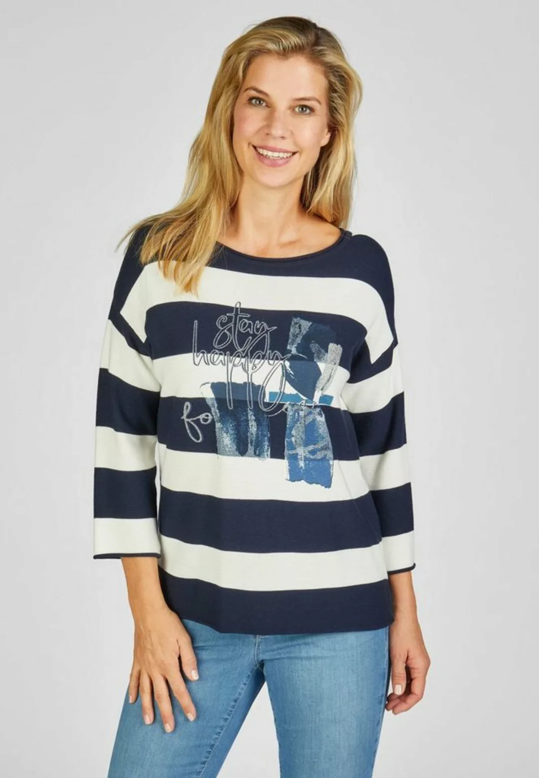 Rabe 3/4 Arm-Pullover mit Print günstig online kaufen