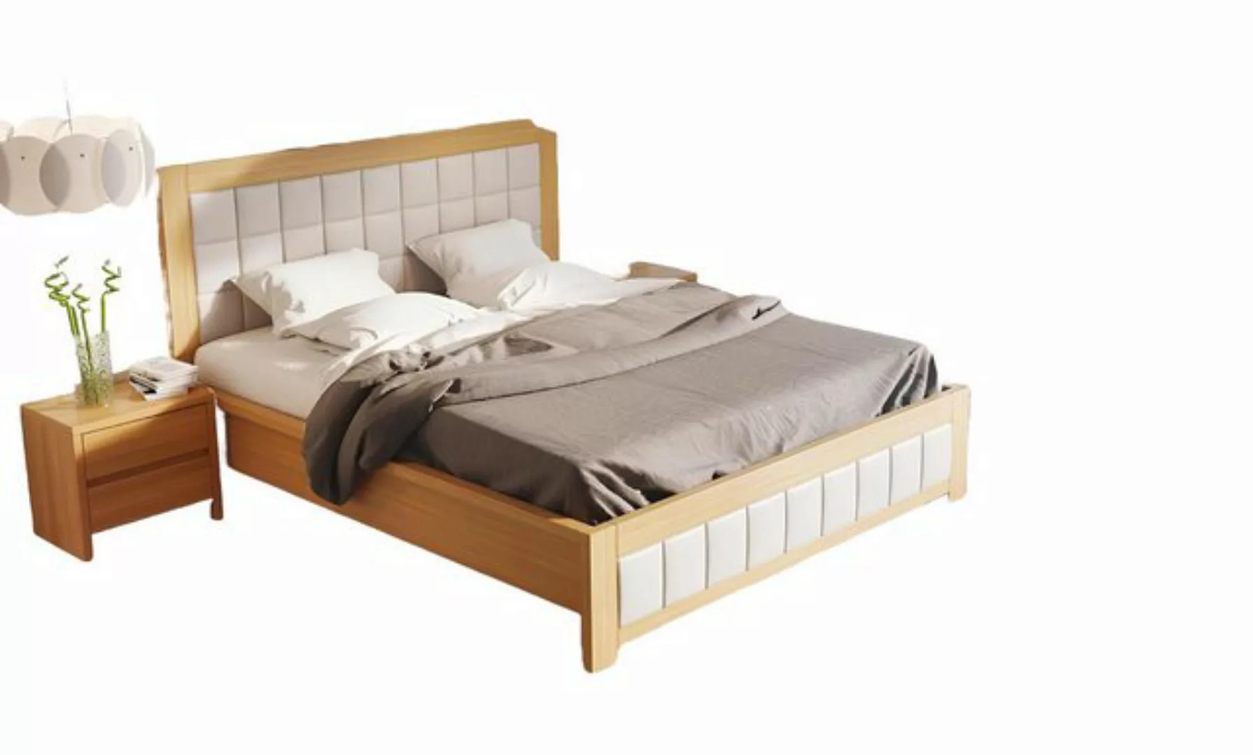 Xlmoebel Bett Massivholz Bett Doppelbett aus Echtholz handgefertigt - Neu - günstig online kaufen