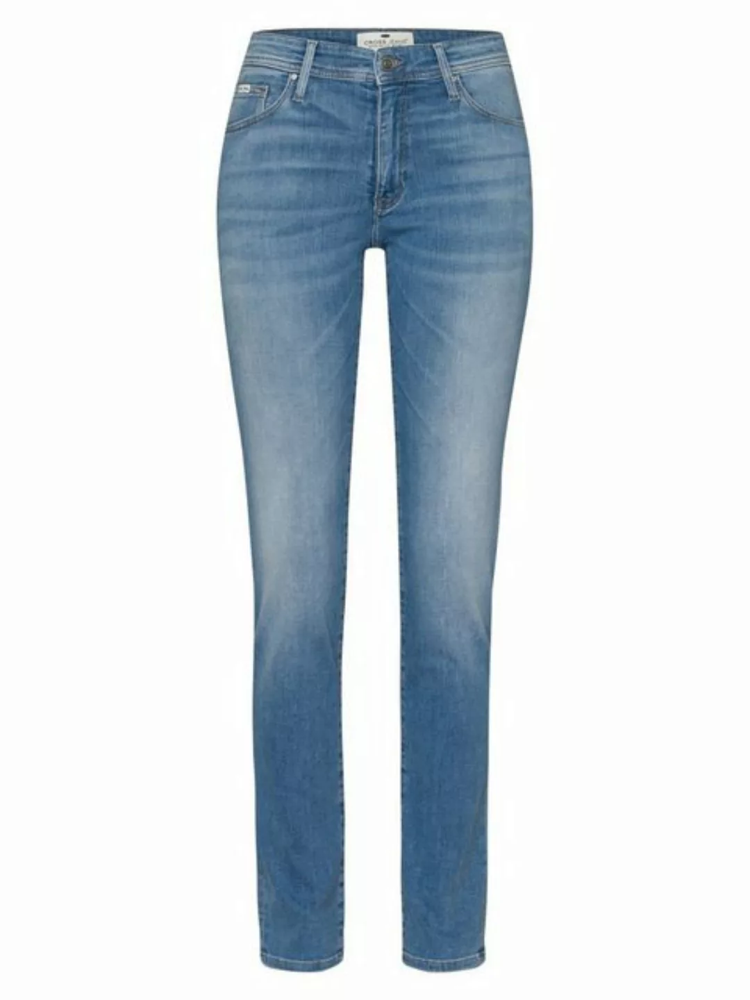 Cross Jeans Damen Jeans ANYA - Slim Fit - Blau - Medium Blue günstig online kaufen