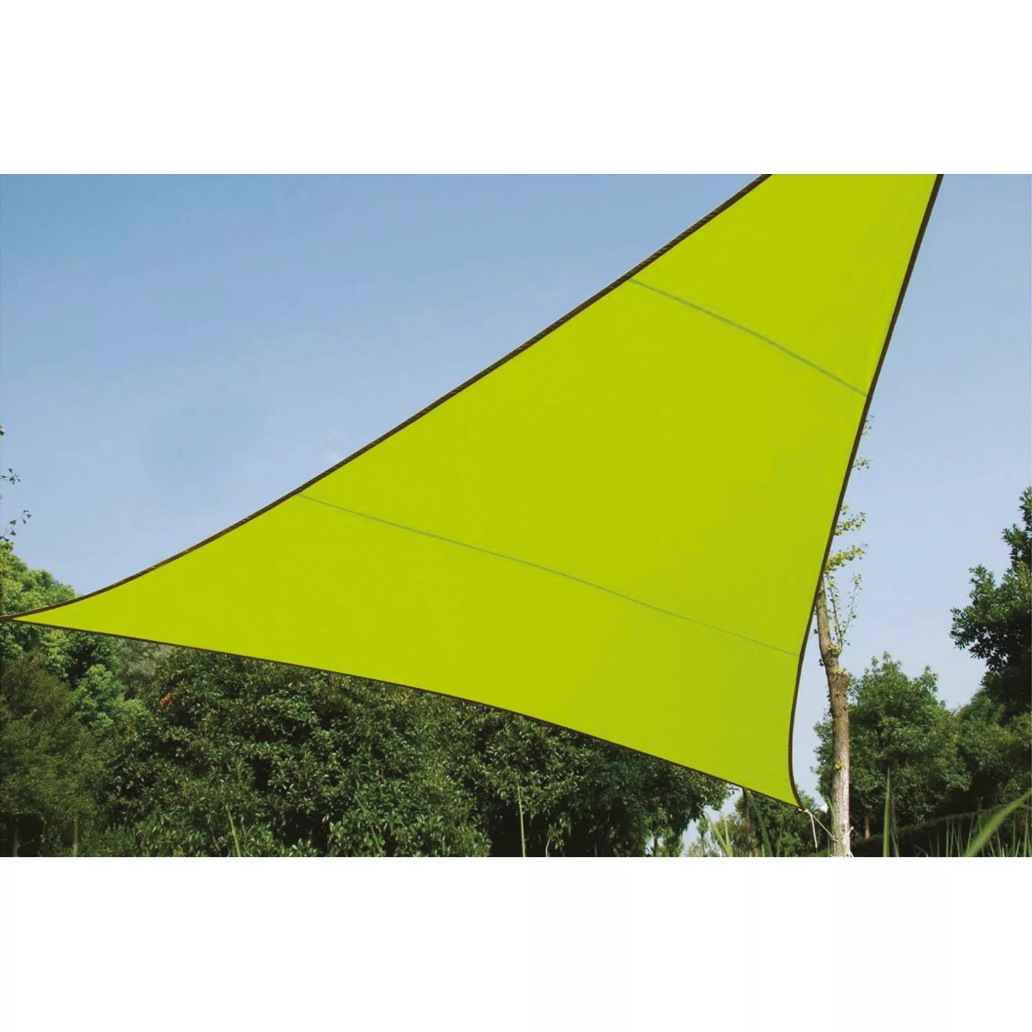 Perel Dreieck-Sonnensegel 360 cm x 360 cm Limegrün günstig online kaufen