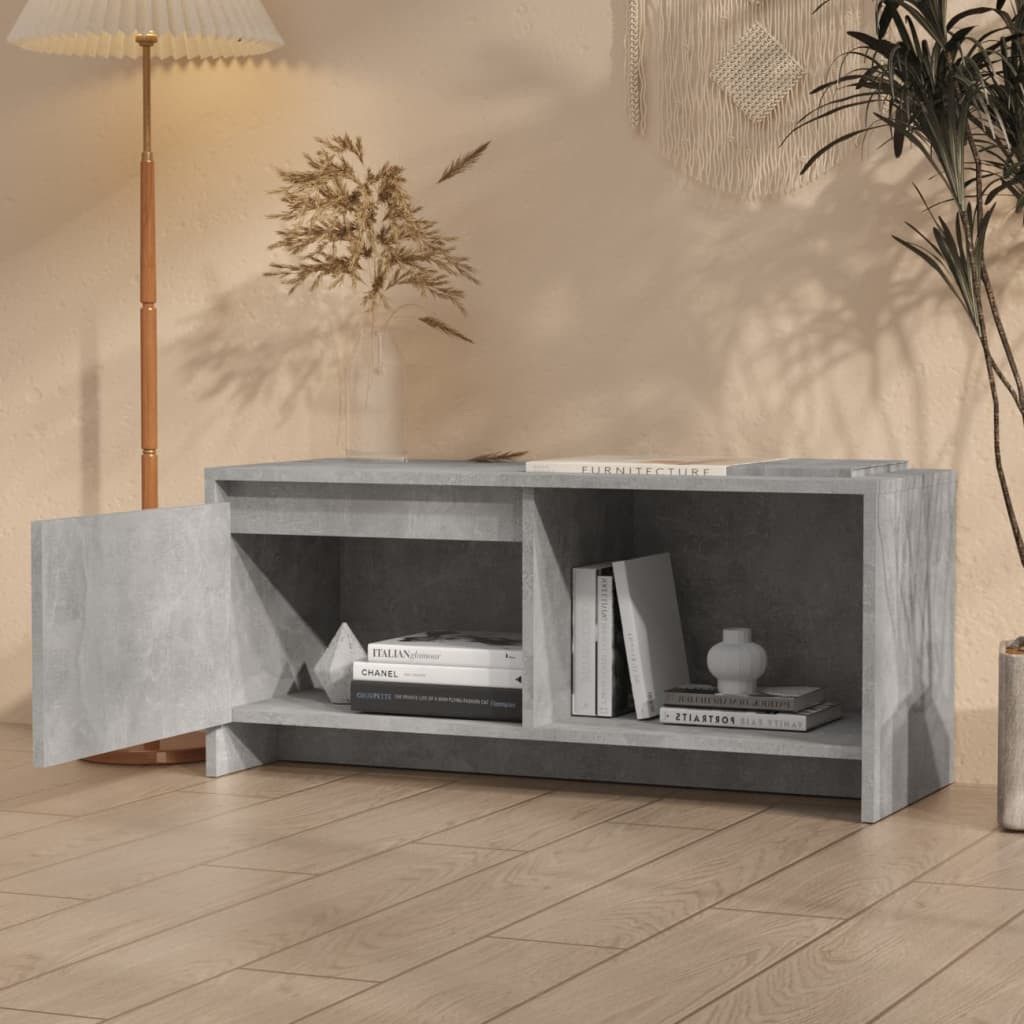 vidaXL TV-Schrank TV-Schrank Betongrau 90x35x40 cm günstig online kaufen