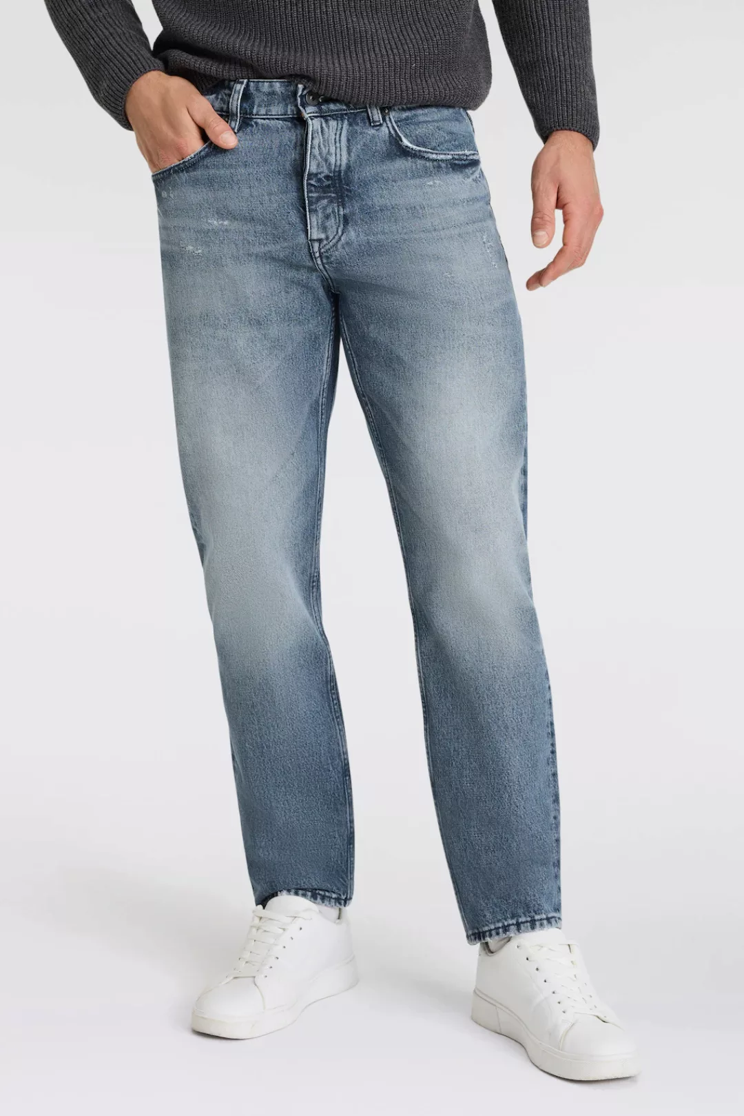 BOSS ORANGE Straight-Jeans "TROY BO-BF", mit BOSS Leder-Badge günstig online kaufen