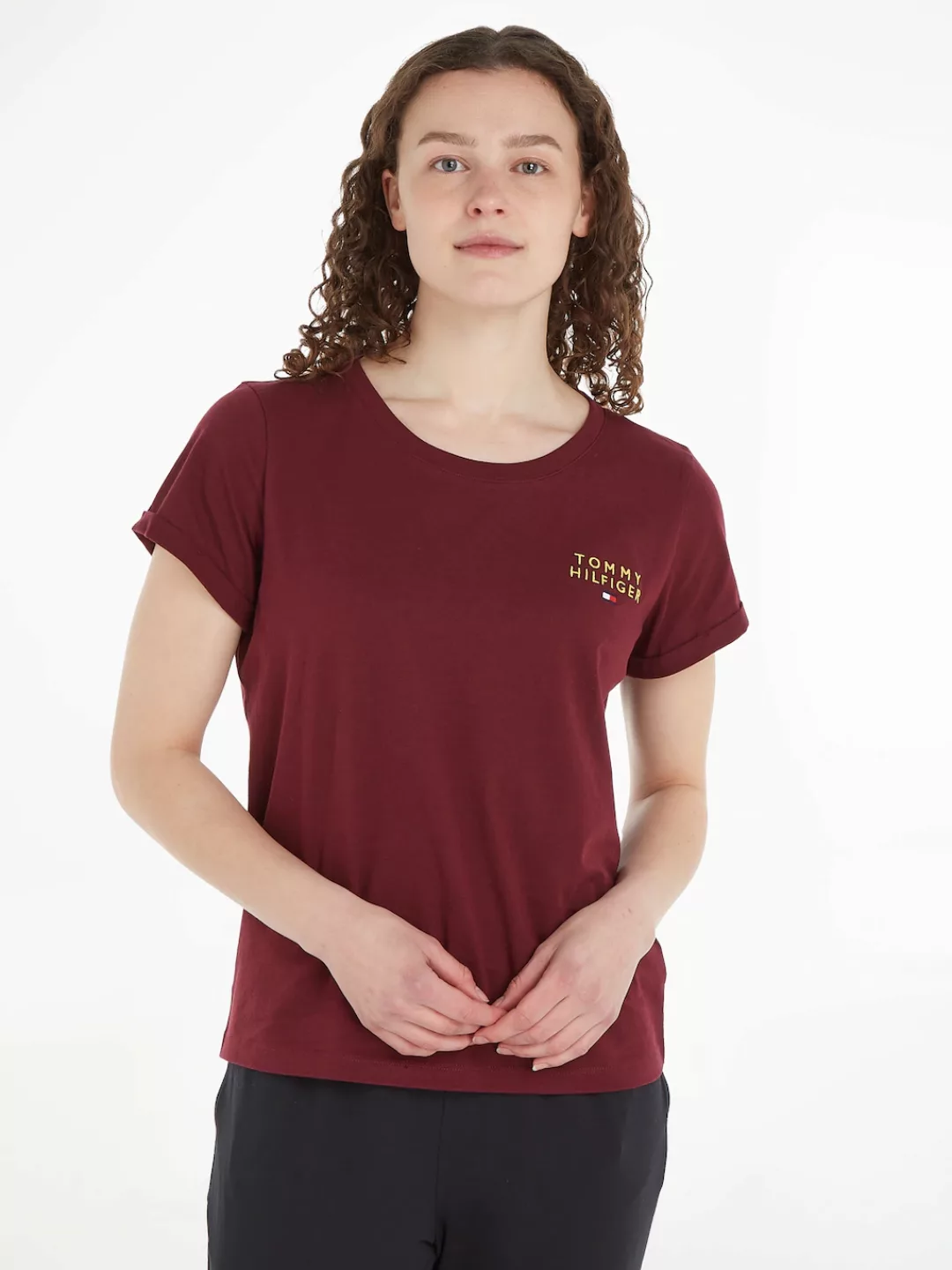 Tommy Hilfiger Underwear T-Shirt SHORT SLEEVE T-SHIRT GOLD EMBR. mit Rundha günstig online kaufen