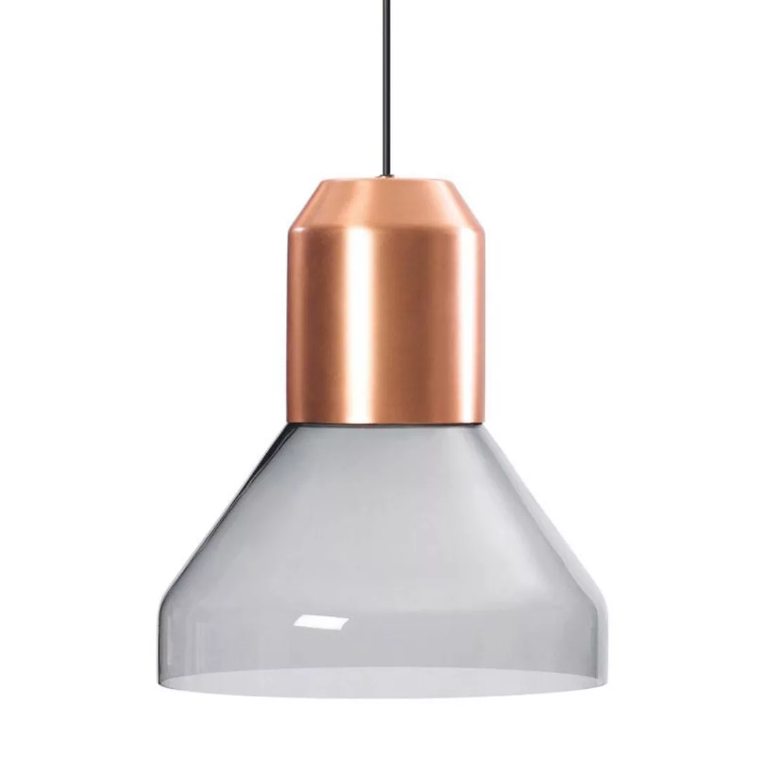 ClassiCon - Bell Light Pendelleuchte - grau/Lampenschirm aus Kristallglas/L günstig online kaufen