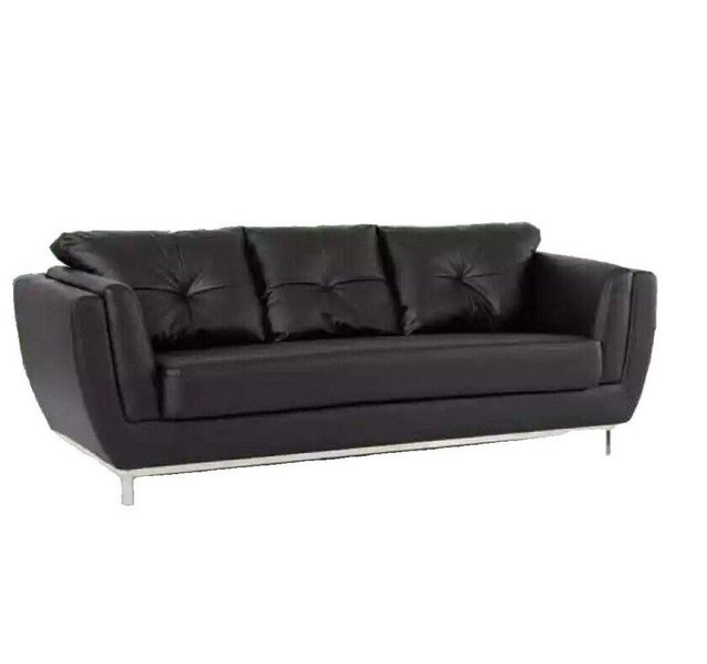 JVmoebel Sofa Schwarze Dreisitzer Couch Luxus Möbel Modernes Sofa Polster L günstig online kaufen