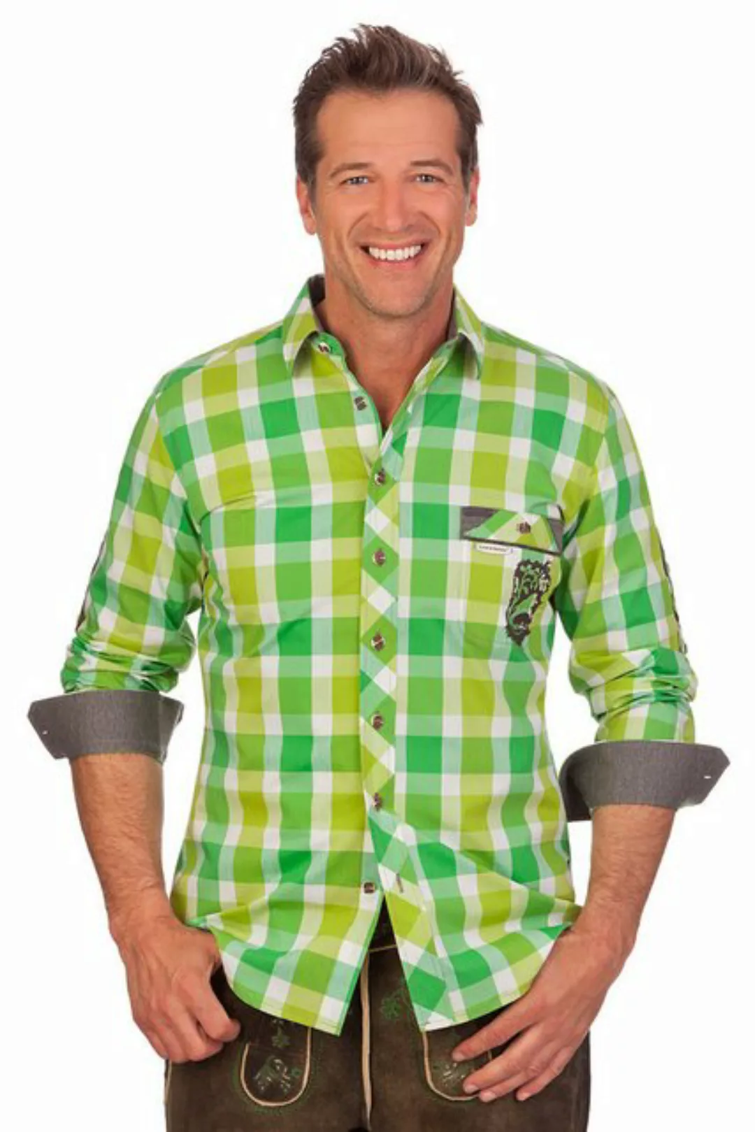 Spieth & Wensky Trachtenhemd Trachtenhemd - TRITON - grün günstig online kaufen