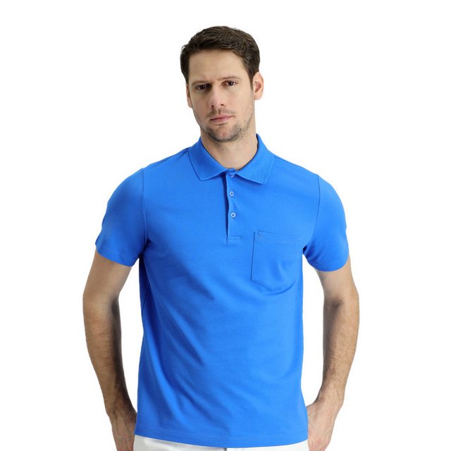 KIGILI Poloshirt Herren-T-Shirts, Polokragen, schmale Passform, besticktes günstig online kaufen