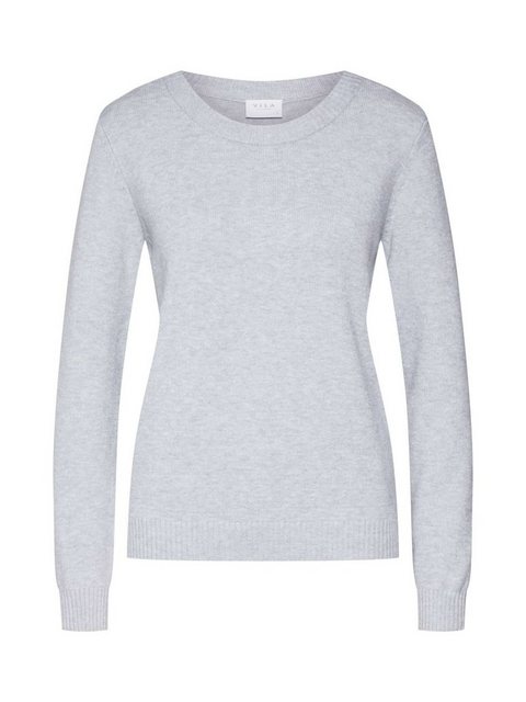 Vila Ril Langärmliger Pullover Mit O-ausschnitt XS Light Grey Melange günstig online kaufen