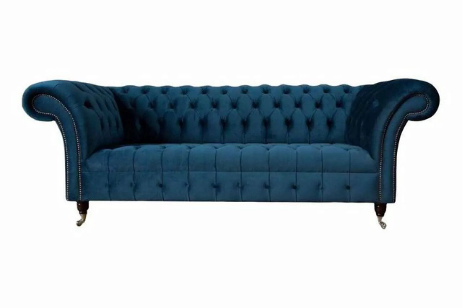 Xlmoebel Sofa Chesterfield Sofa 3-Sitzer Polster Couch Luxus Textil Gestalt günstig online kaufen