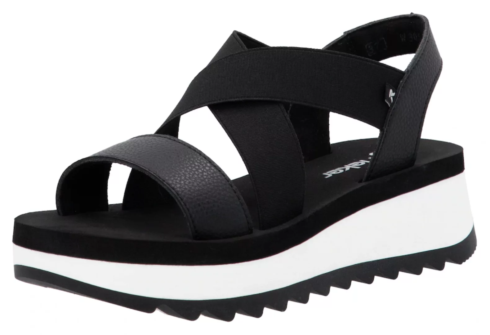 RIEKER Sport Plateausandale, Riemchensandalette, Sommerschuh, Schlupfschuh günstig online kaufen