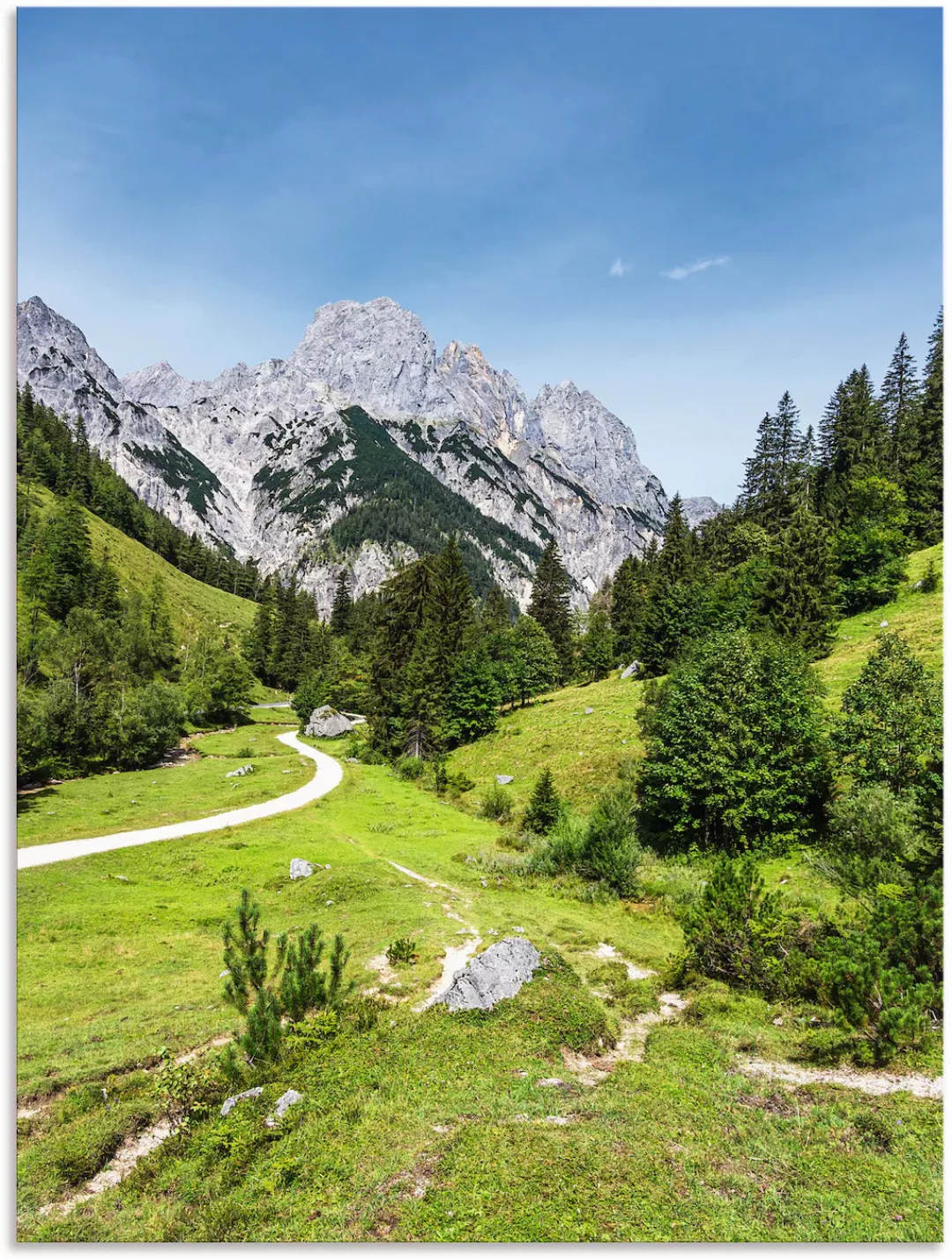 Artland Wandbild "Bindalm im Berchtesgadener Land Bayern", Berge & Alpenbil günstig online kaufen