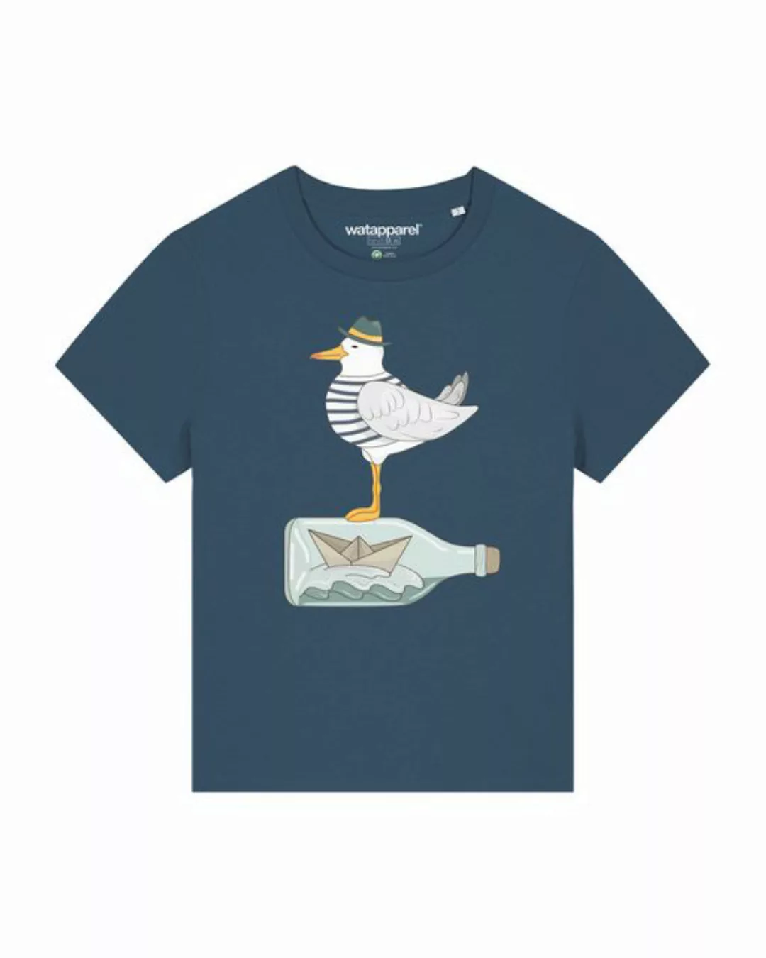 wat? Apparel Print-Shirt Möwe mit Hut (1-tlg) günstig online kaufen