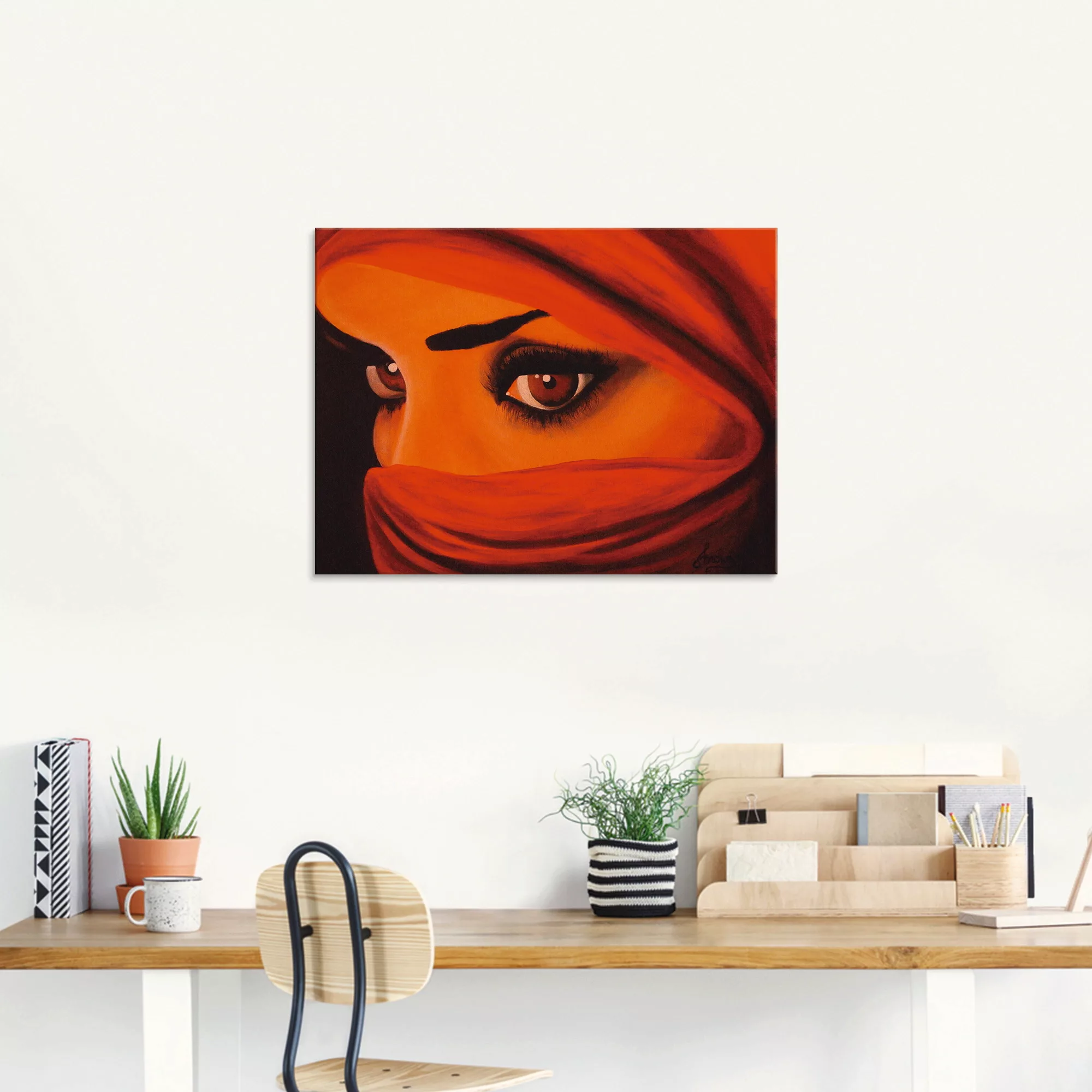 Artland Glasbild »Tuareg-Die von Gott Verlassene«, Frau, (1 St.), in versch günstig online kaufen