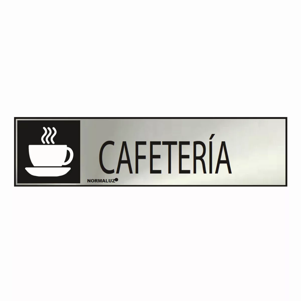 Schild Normaluz Cafetería Edelstahl (5 X 20 Cm) günstig online kaufen