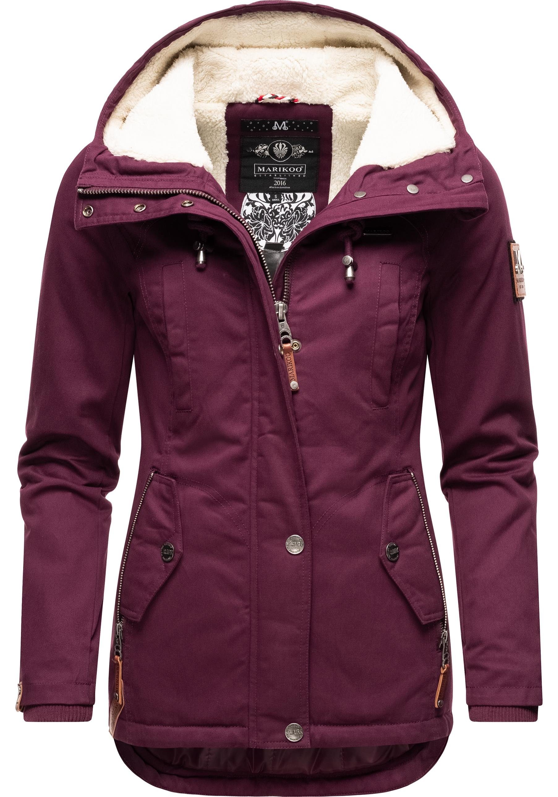 Marikoo Winterjacke "Bikoo", mit Kapuze, sportliche Damen Outdoor Baumwollj günstig online kaufen