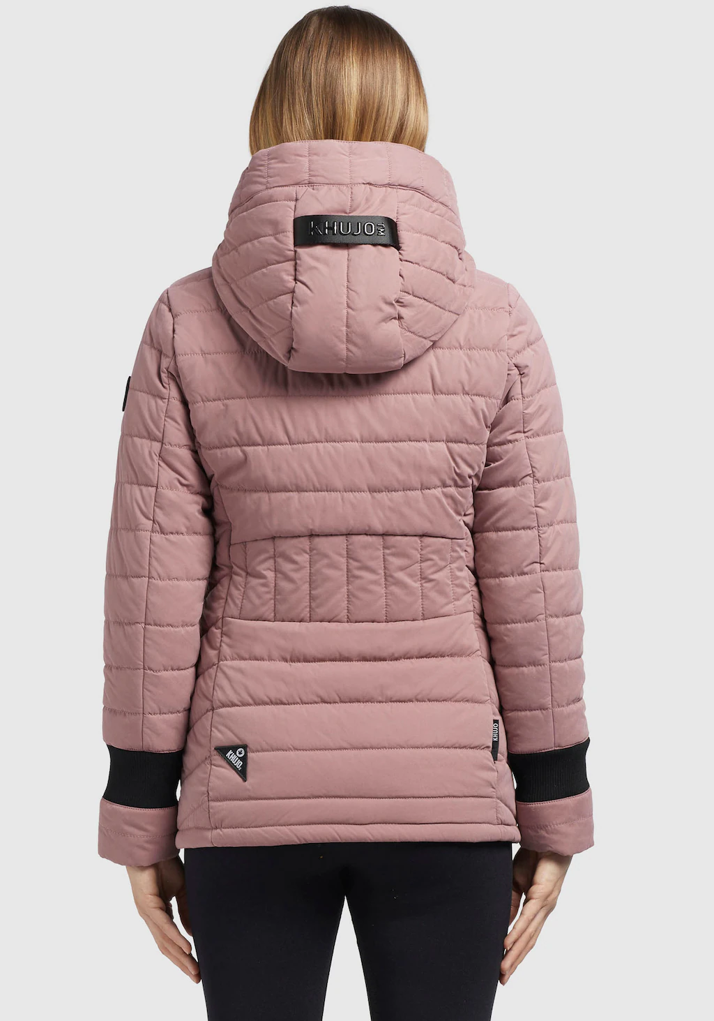 khujo Steppjacke "PATT2 PEACHED", mit Kapuze, mit kontrastfarbigen Details günstig online kaufen