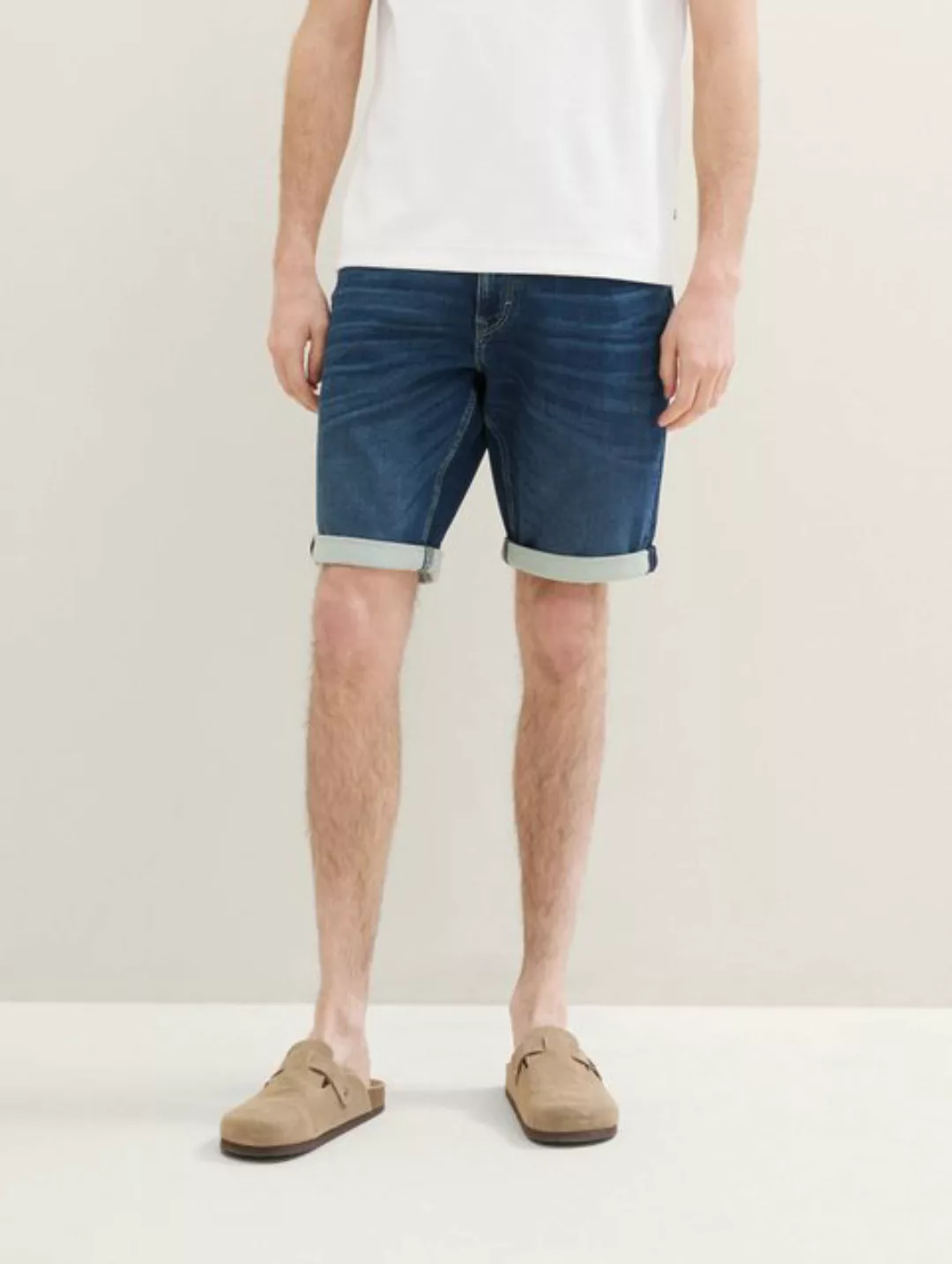 TOM TAILOR Jeansbermudas JOSH mit Markenlabel günstig online kaufen