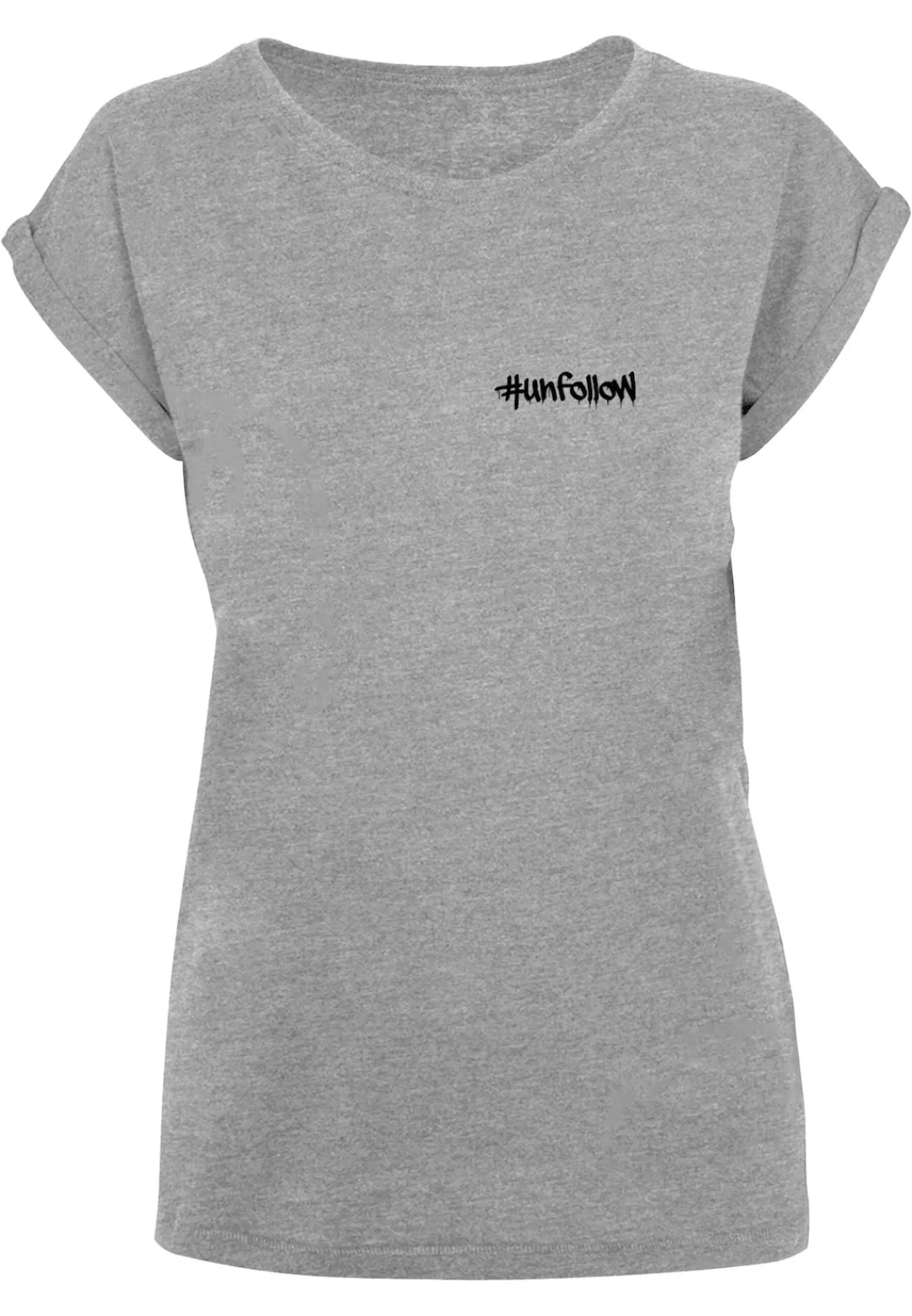 Merchcode T-Shirt "Merchcode Damen Ladies Unfollow X Extended Shoulder Tee" günstig online kaufen