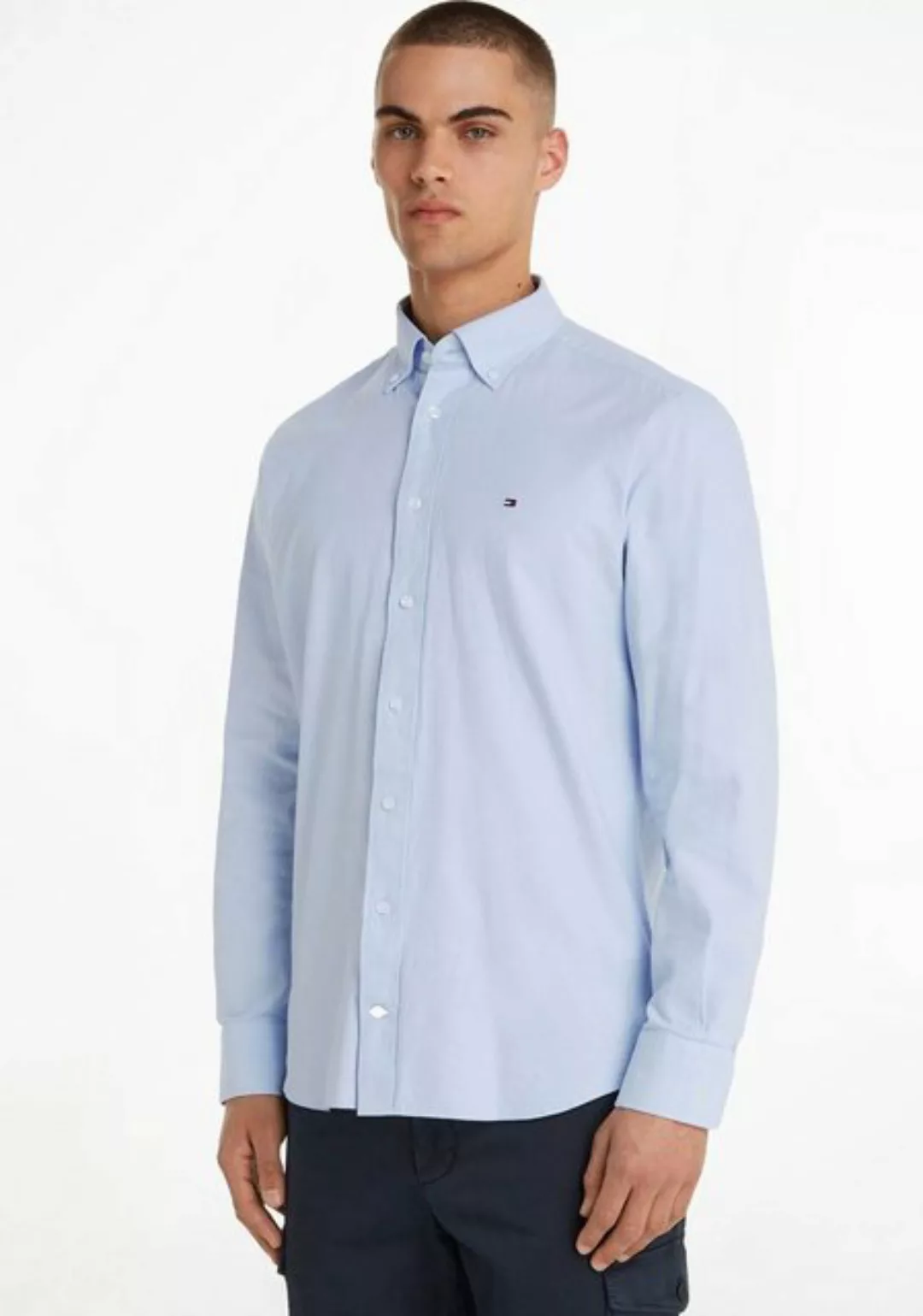 Tommy Hilfiger TAILORED Langarmhemd CL-W SOLID OXFORD RF SHIRT mit Button-D günstig online kaufen