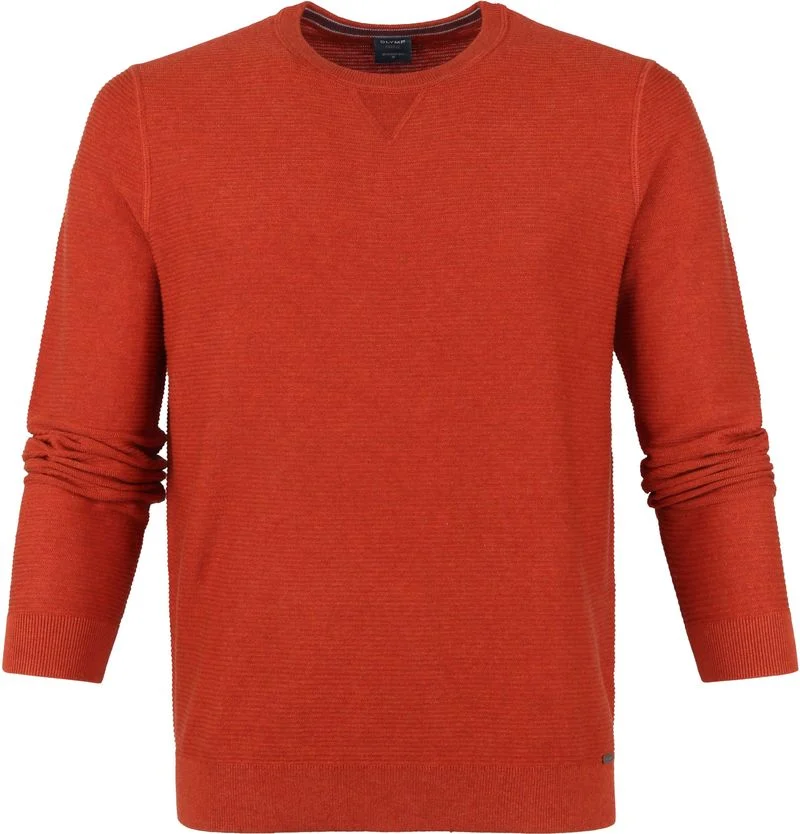 Olymp Pullover Casual Orange - Größe 3XL günstig online kaufen